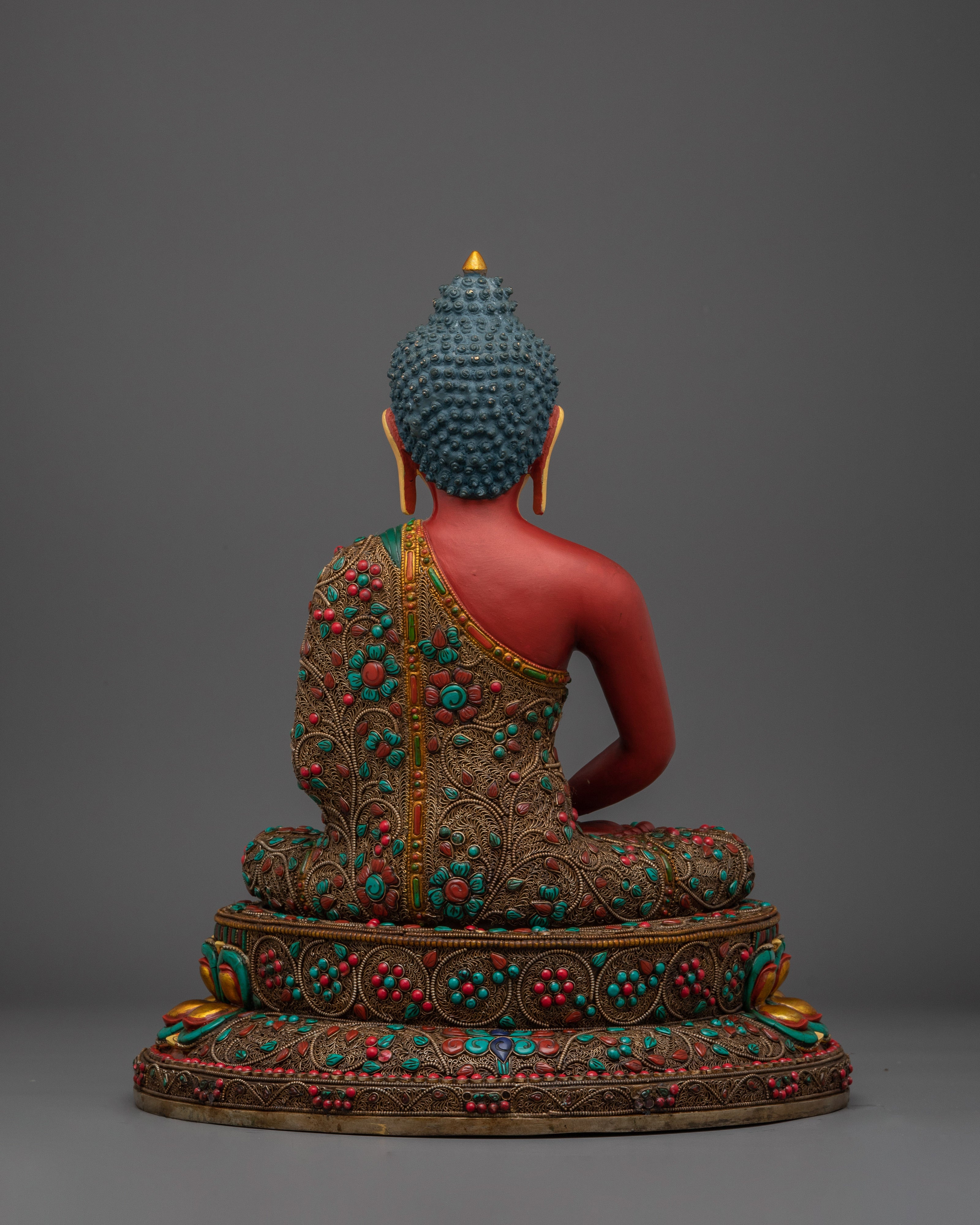 Amitabha Buddha Art in Copper | Sculpture for Shrine or Meditation