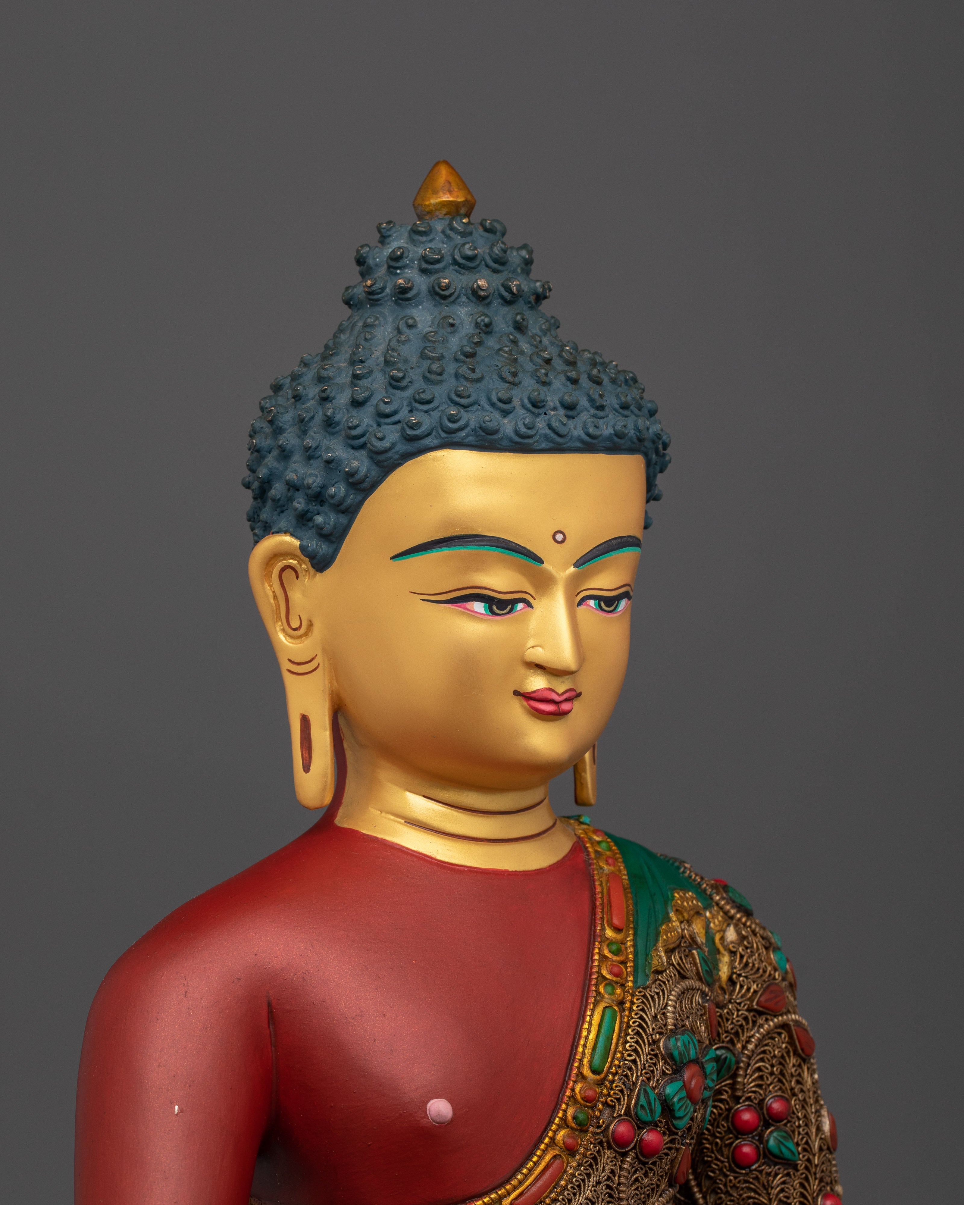 Amitabha Buddha Art in Copper | Sculpture for Shrine or Meditation