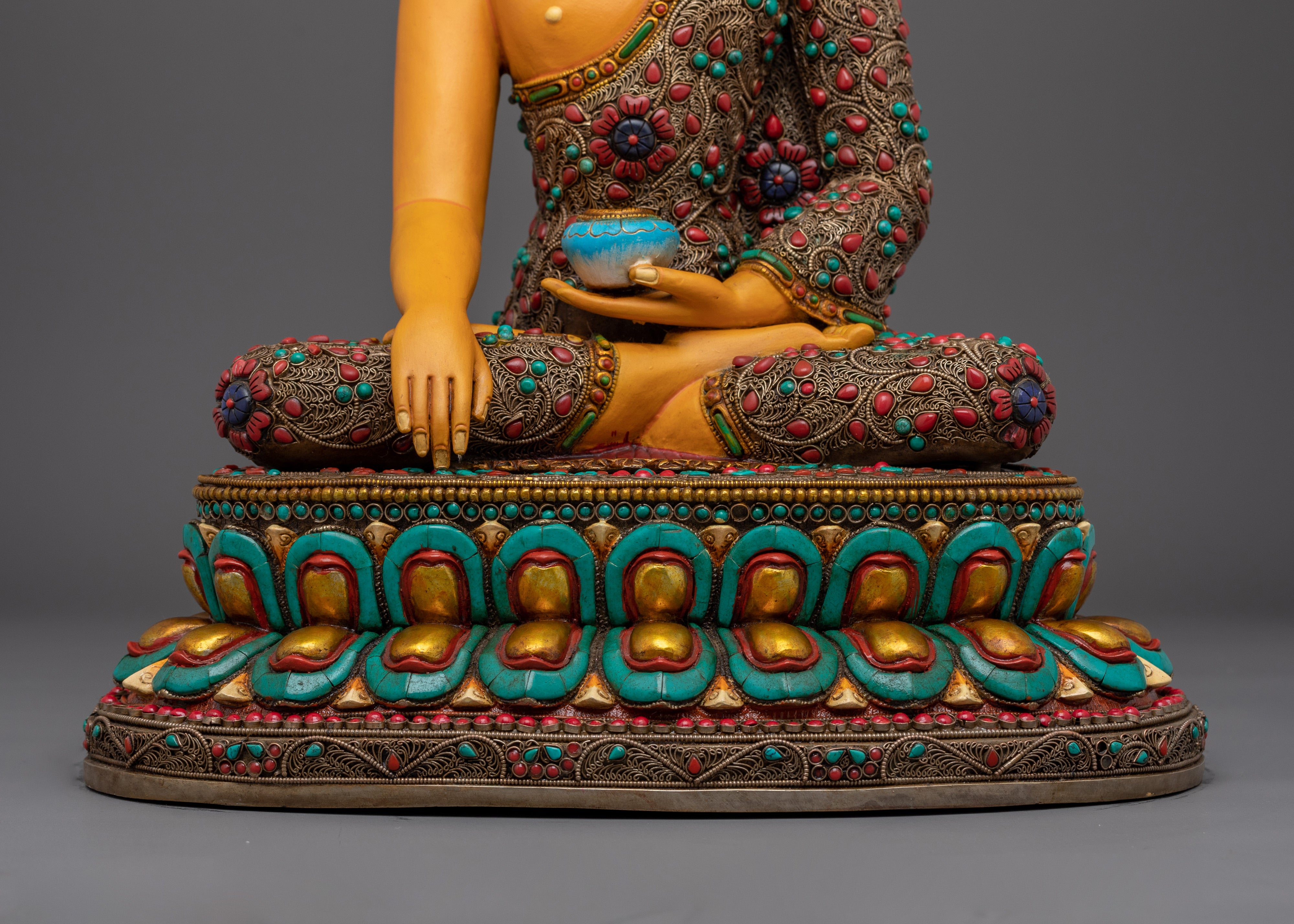 Shakyamuni, Historical Buddha of Dharma | Nepali Handcrafted Icon