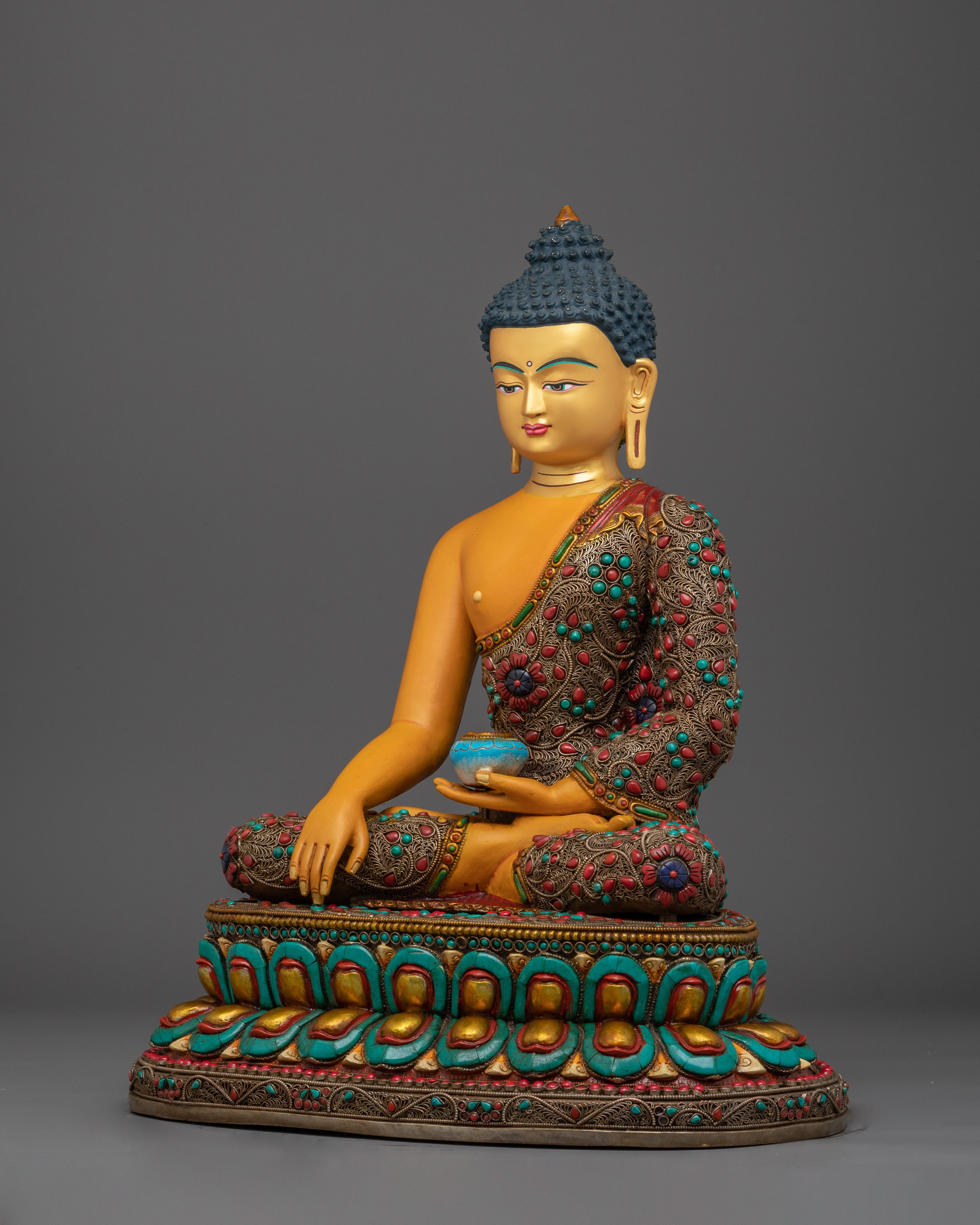 Shakyamuni, Historical Buddha of Dharma | Nepali Handcrafted Icon