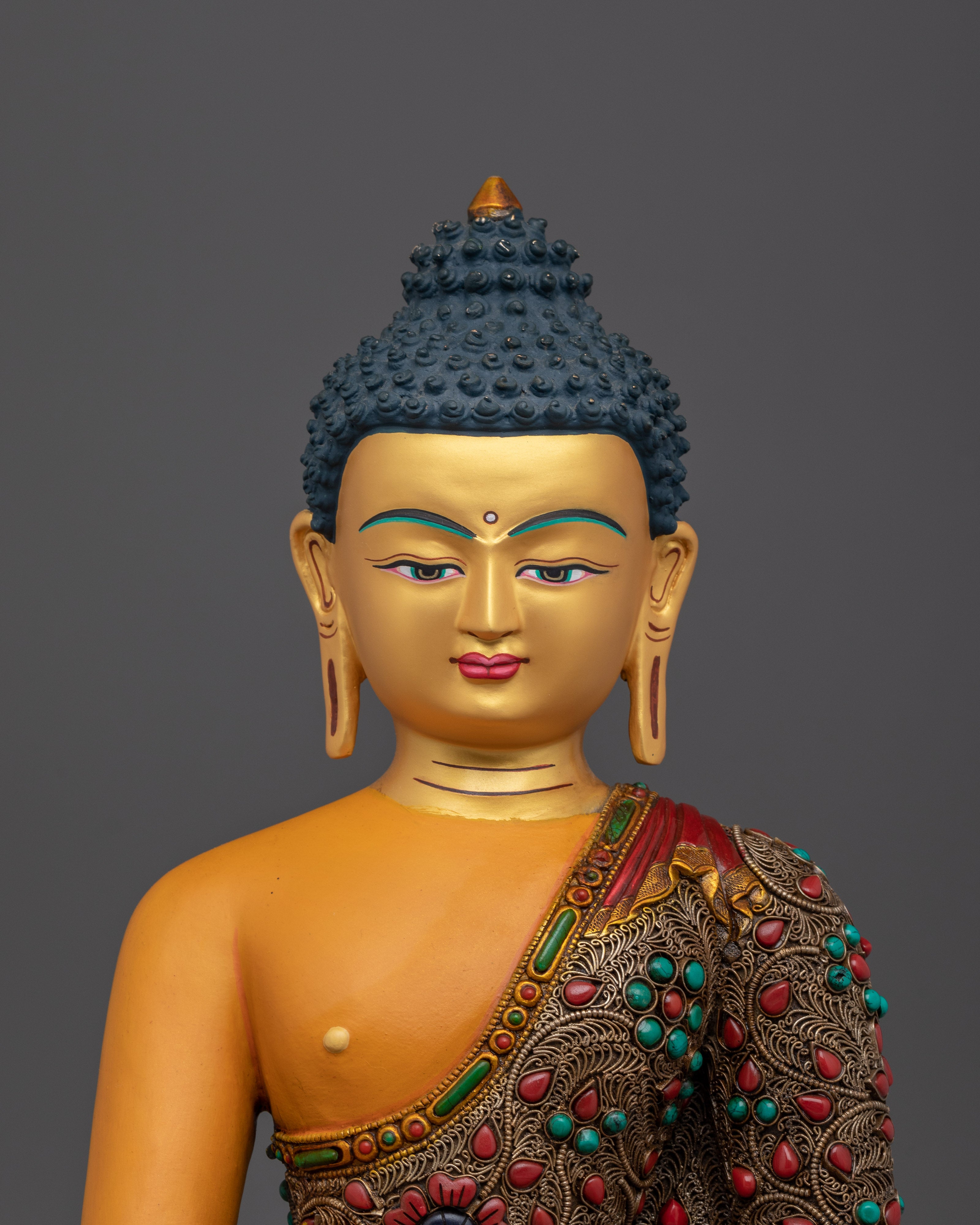 Shakyamuni, Historical Buddha of Dharma | Nepali Handcrafted Icon