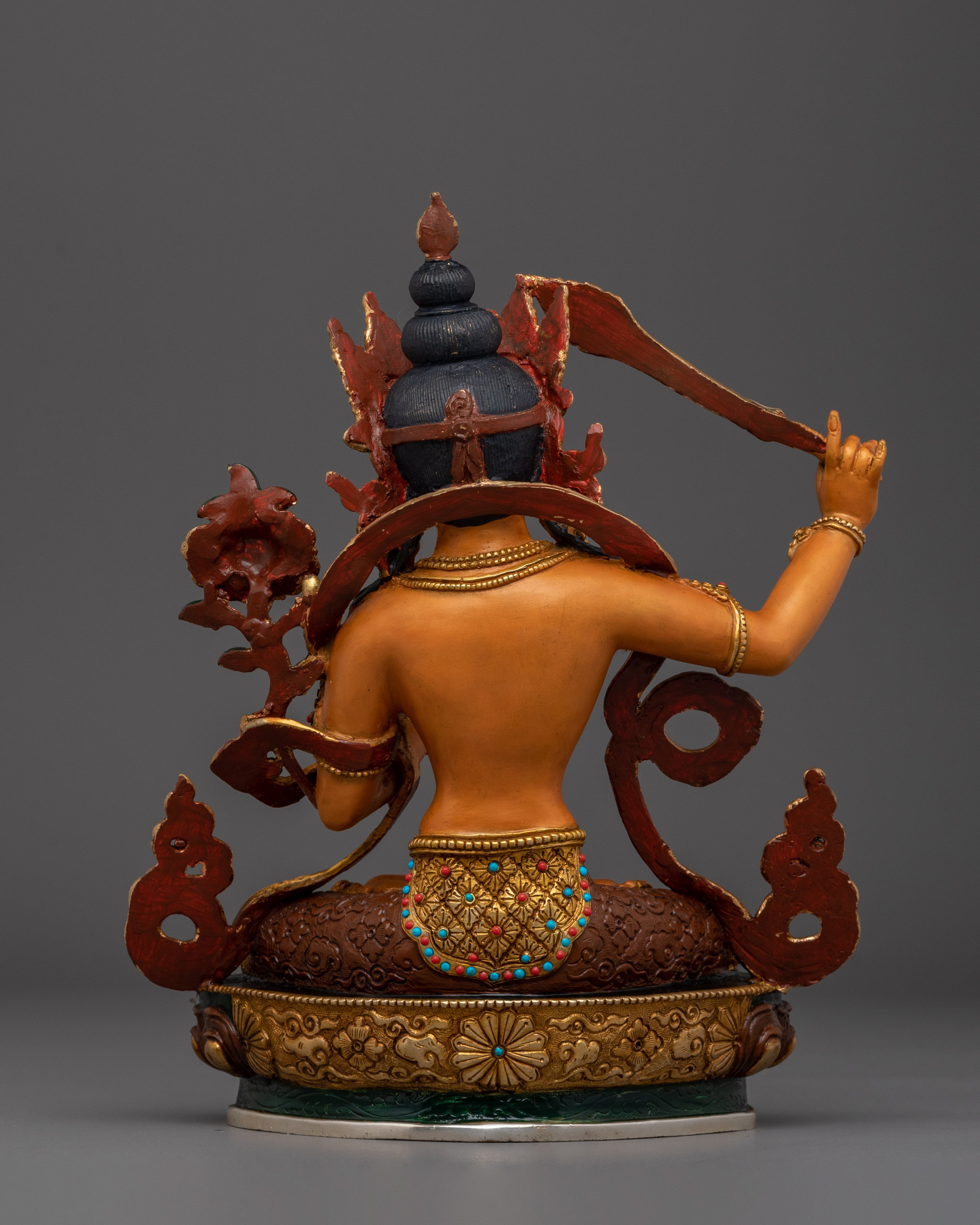 Manjushri, Wisdom Artwork | Gold-Gilded Tibetan Artwork