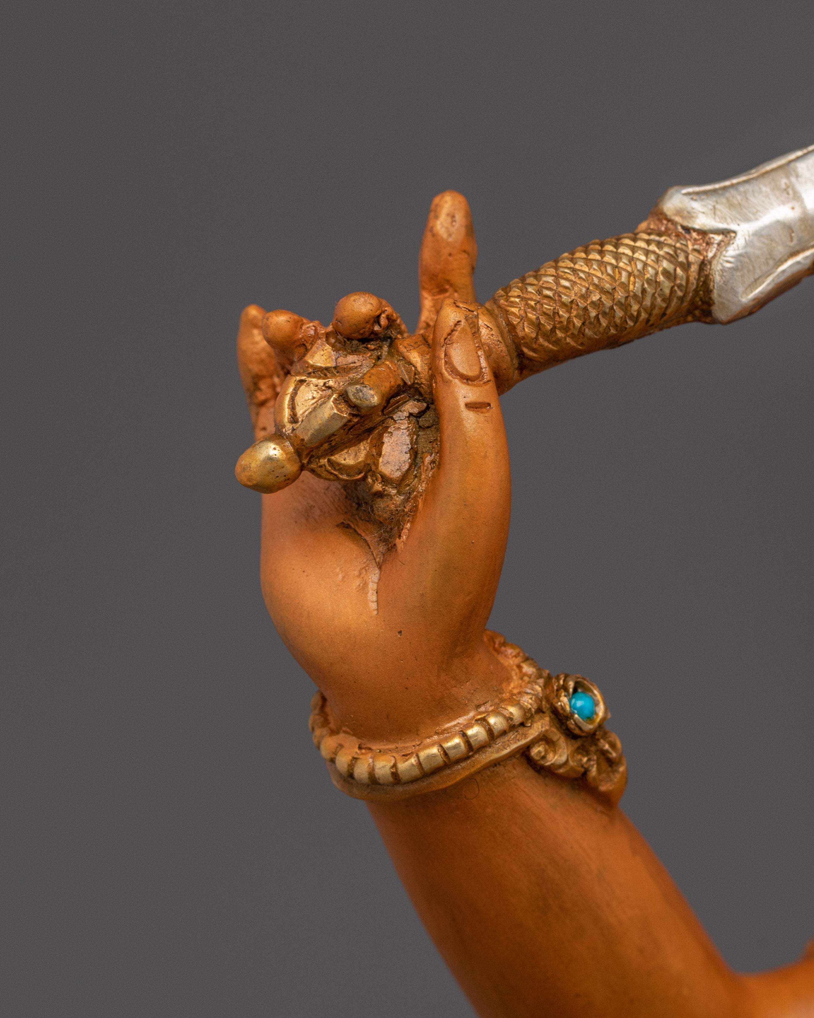 Manjushri, Wisdom Artwork | Gold-Gilded Tibetan Artwork