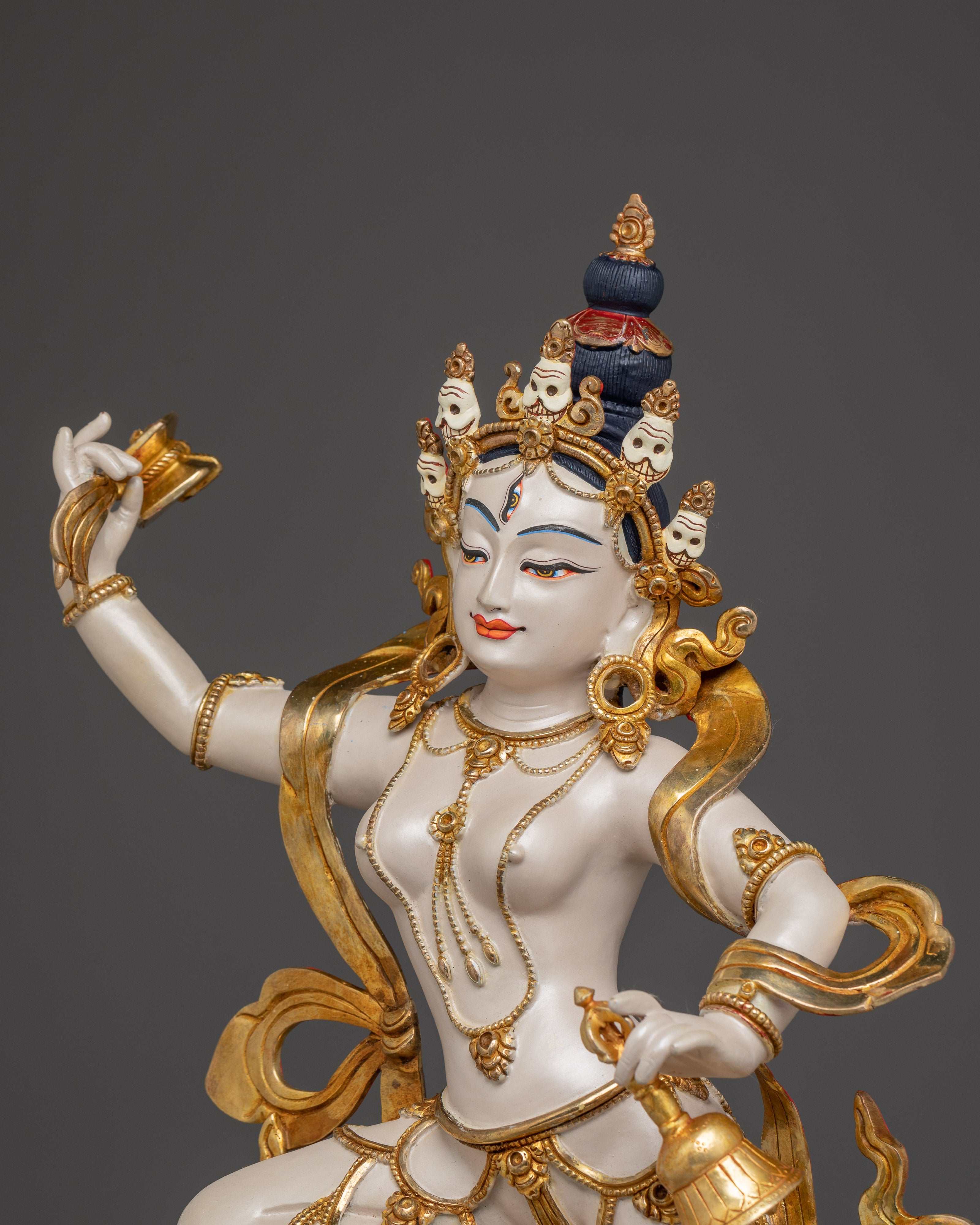 Handmade Machig Labdron Statue: Buddhist Yogini