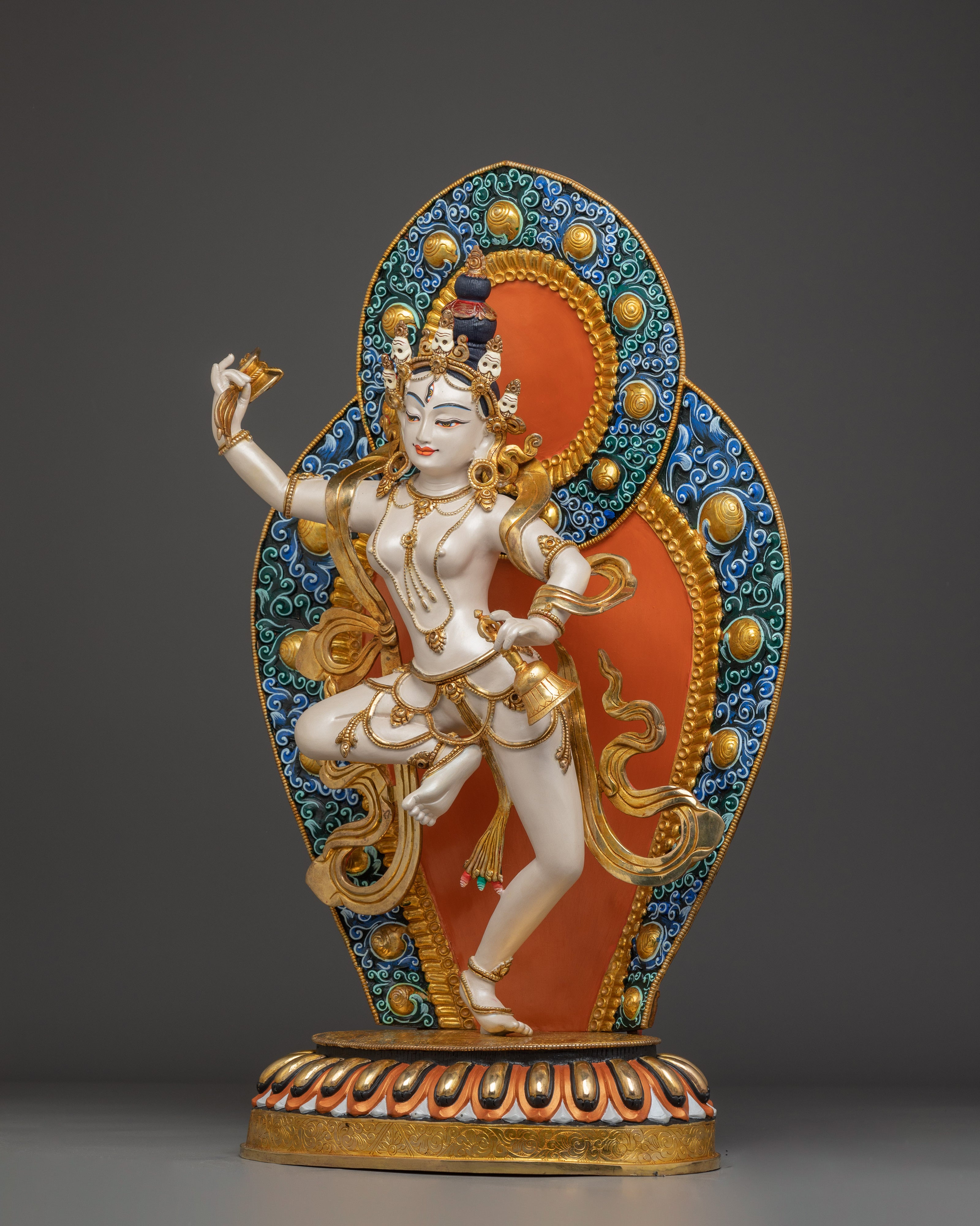 Handmade Machig Labdron Statue: Buddhist Yogini