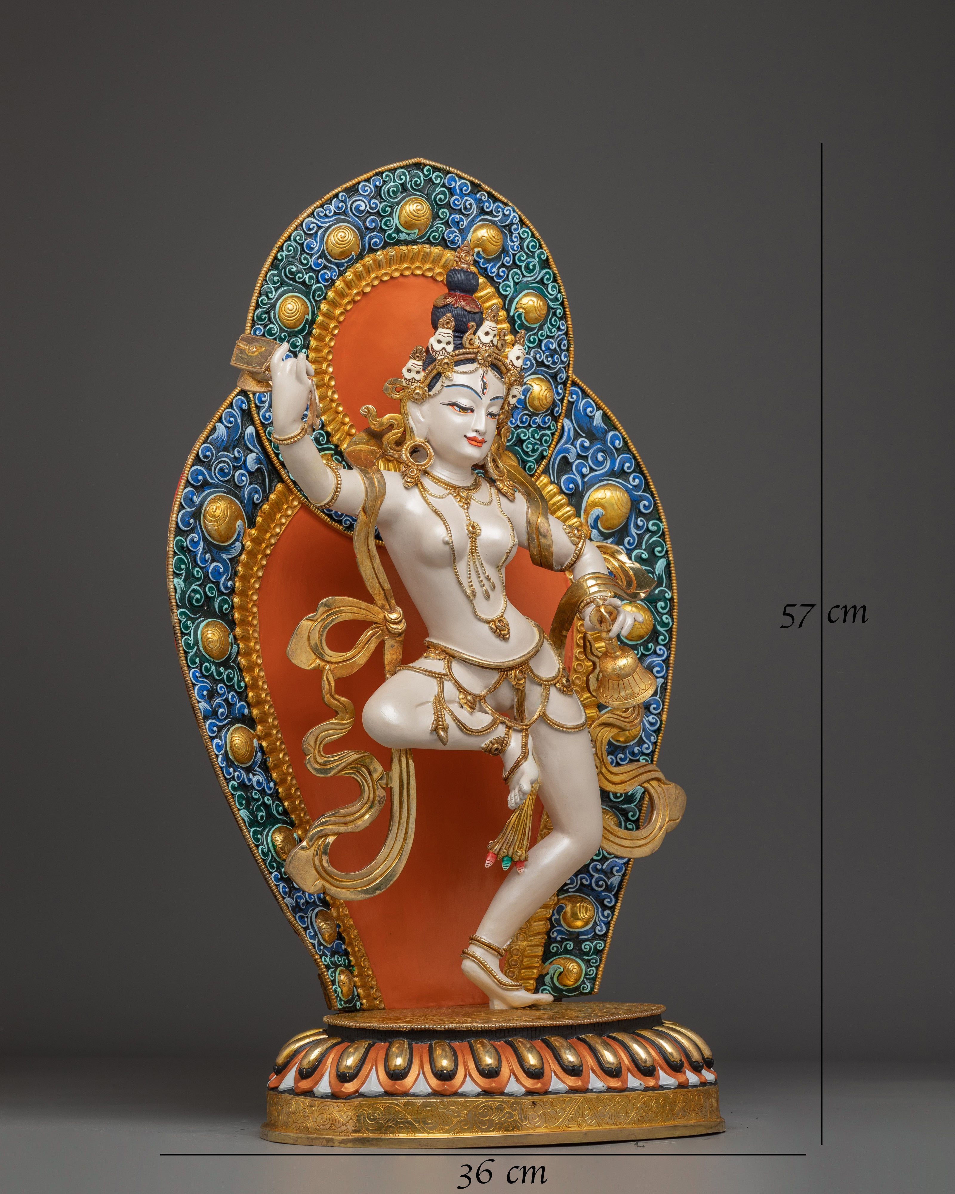 Handmade Machig Labdron Statue: Buddhist Yogini