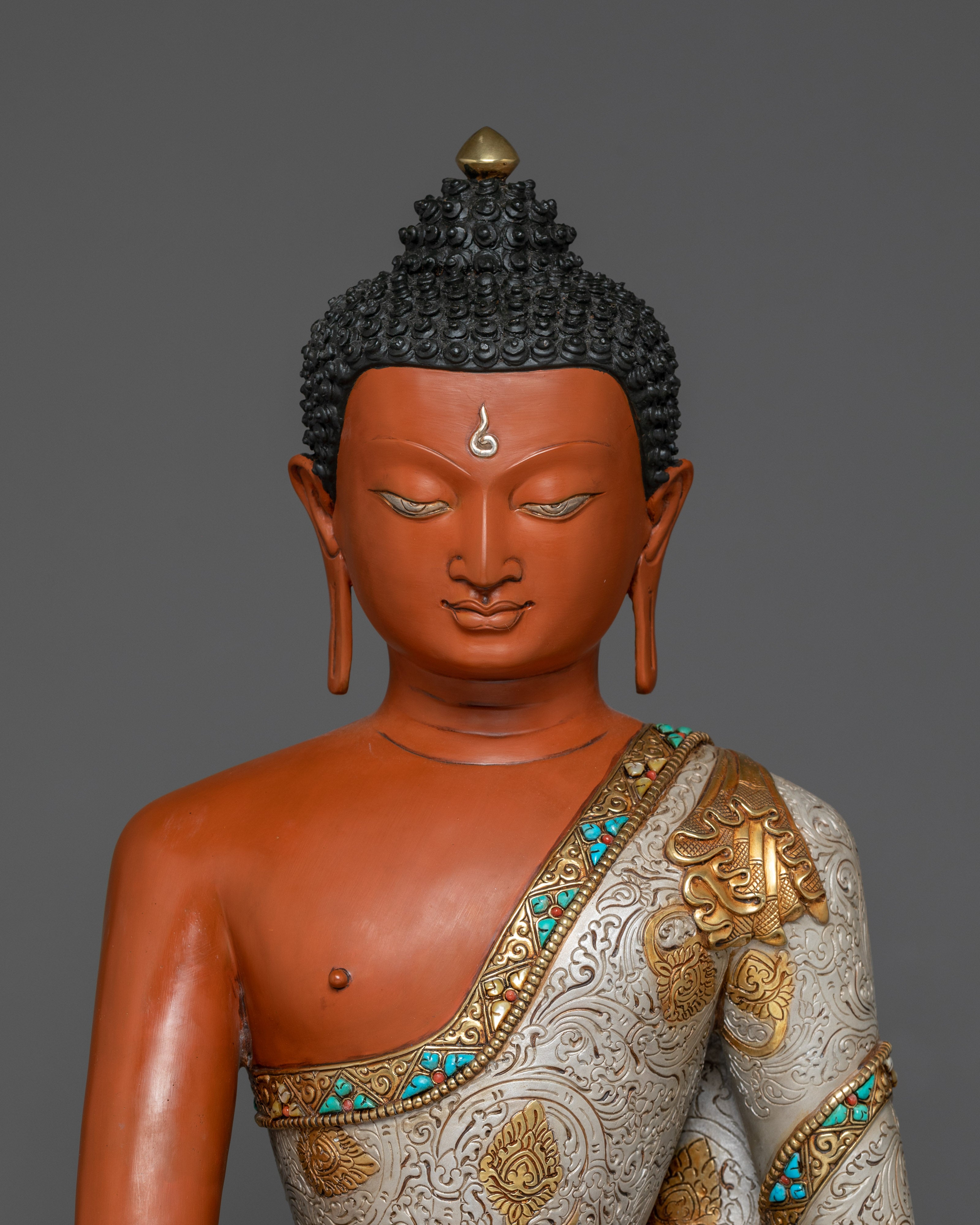 Shakyamuni Buddha Statue: Handmade Copper Art