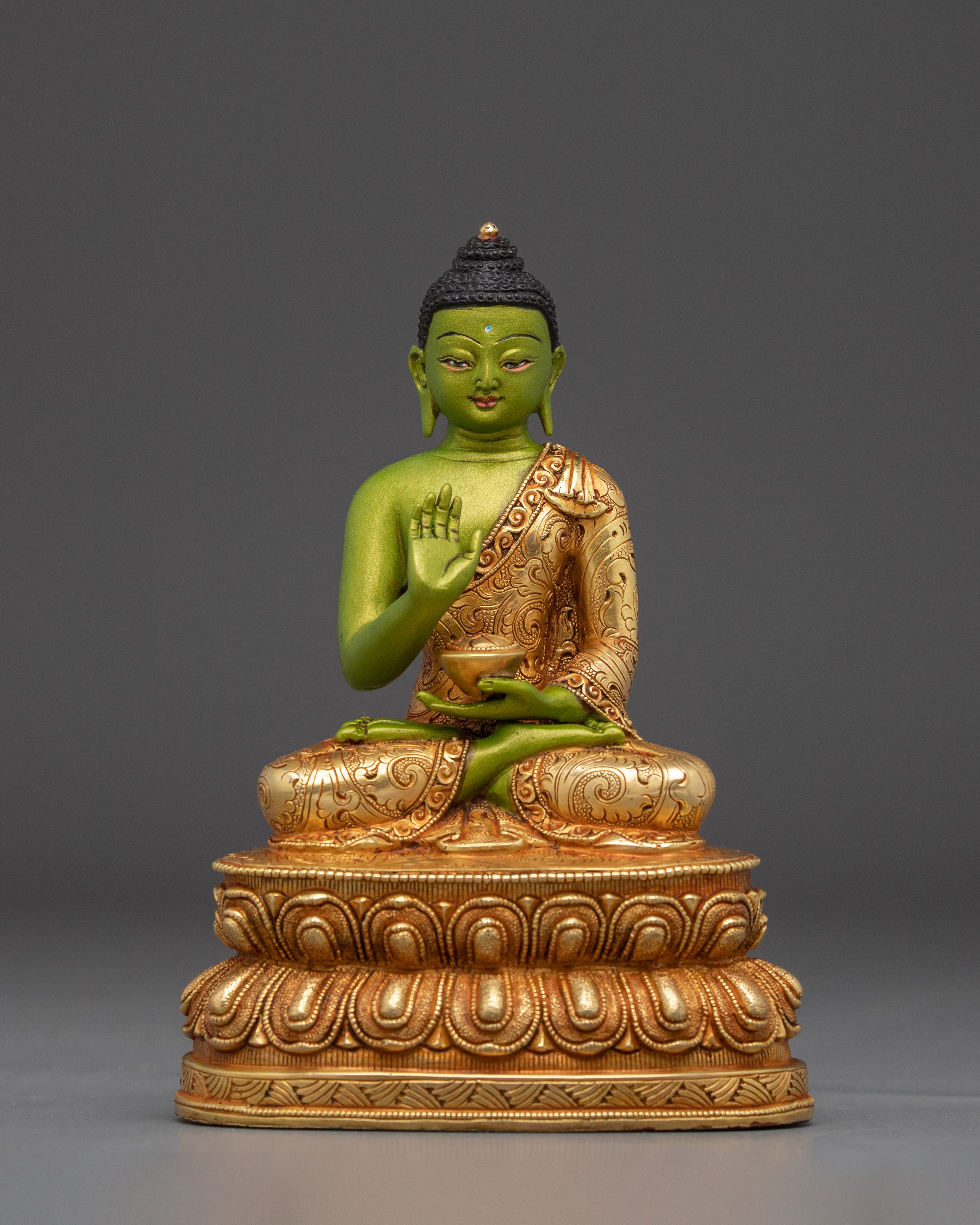 Himalayan Handmade Five Buddha Set Artwork | Tibetan Buddhist Deity