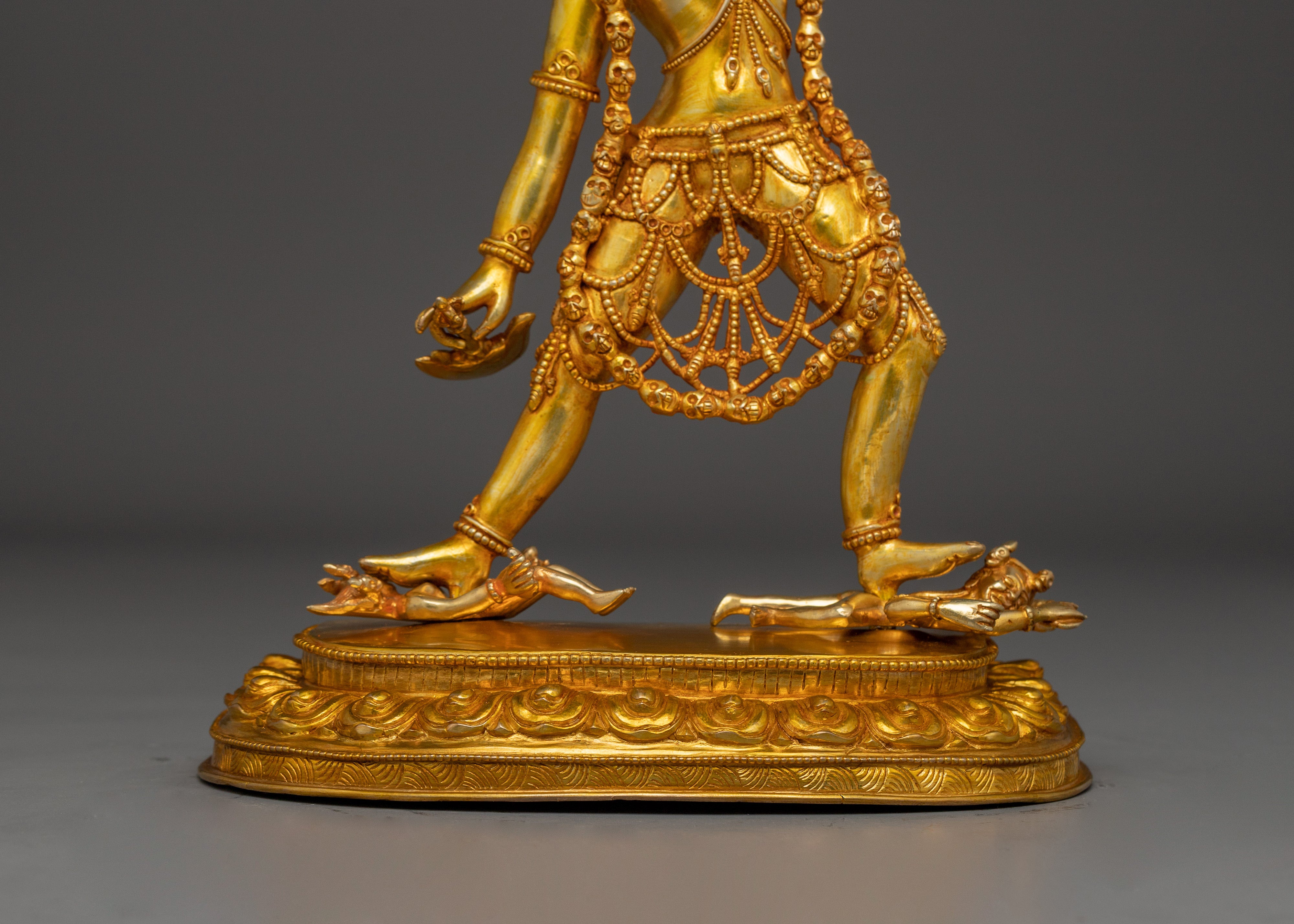 Handmade 37cm Vajrayogini Statue - 24K Gold Gilded Copper Sculpture