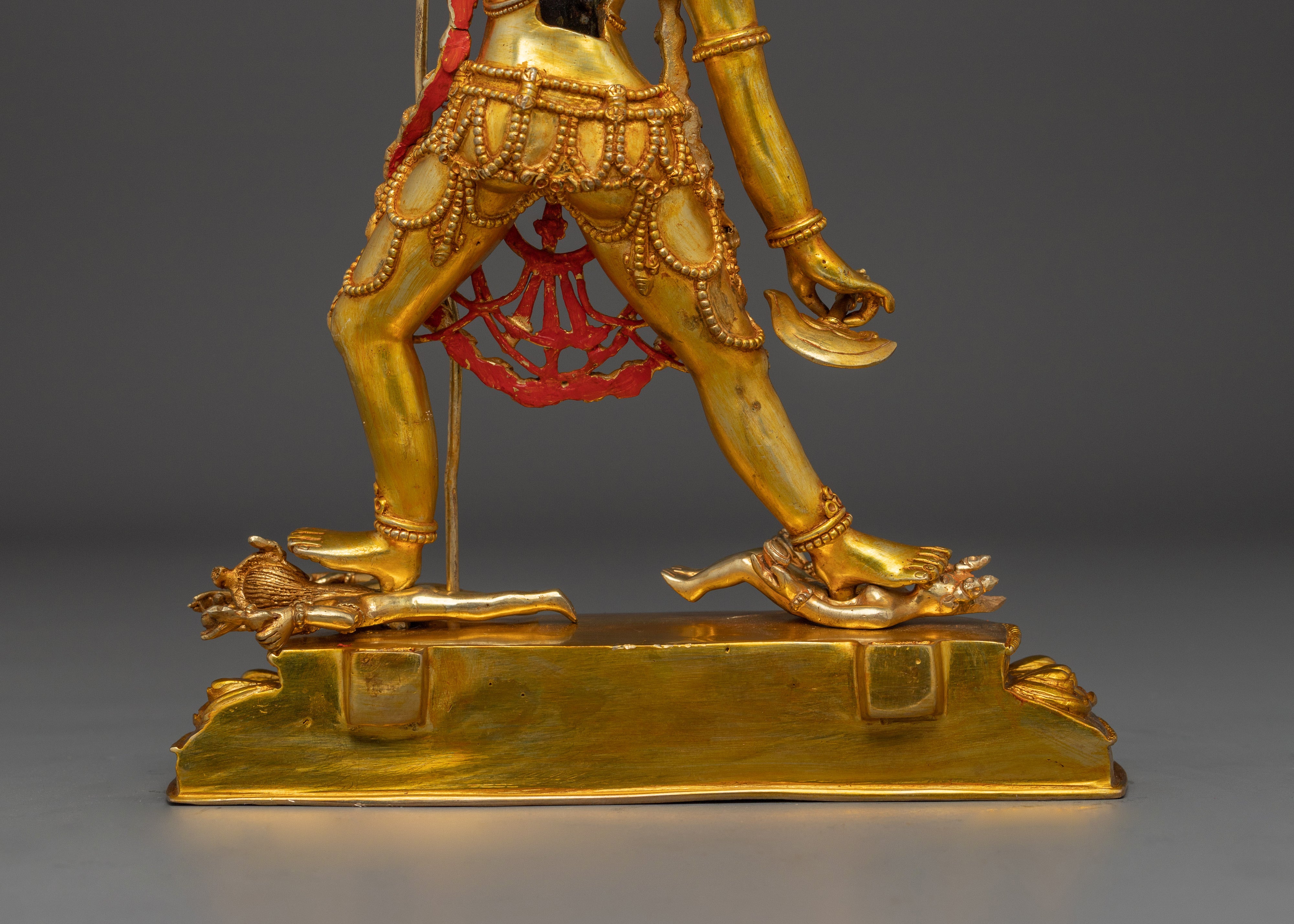 Handmade 37cm Vajrayogini Statue - 24K Gold Gilded Copper Sculpture