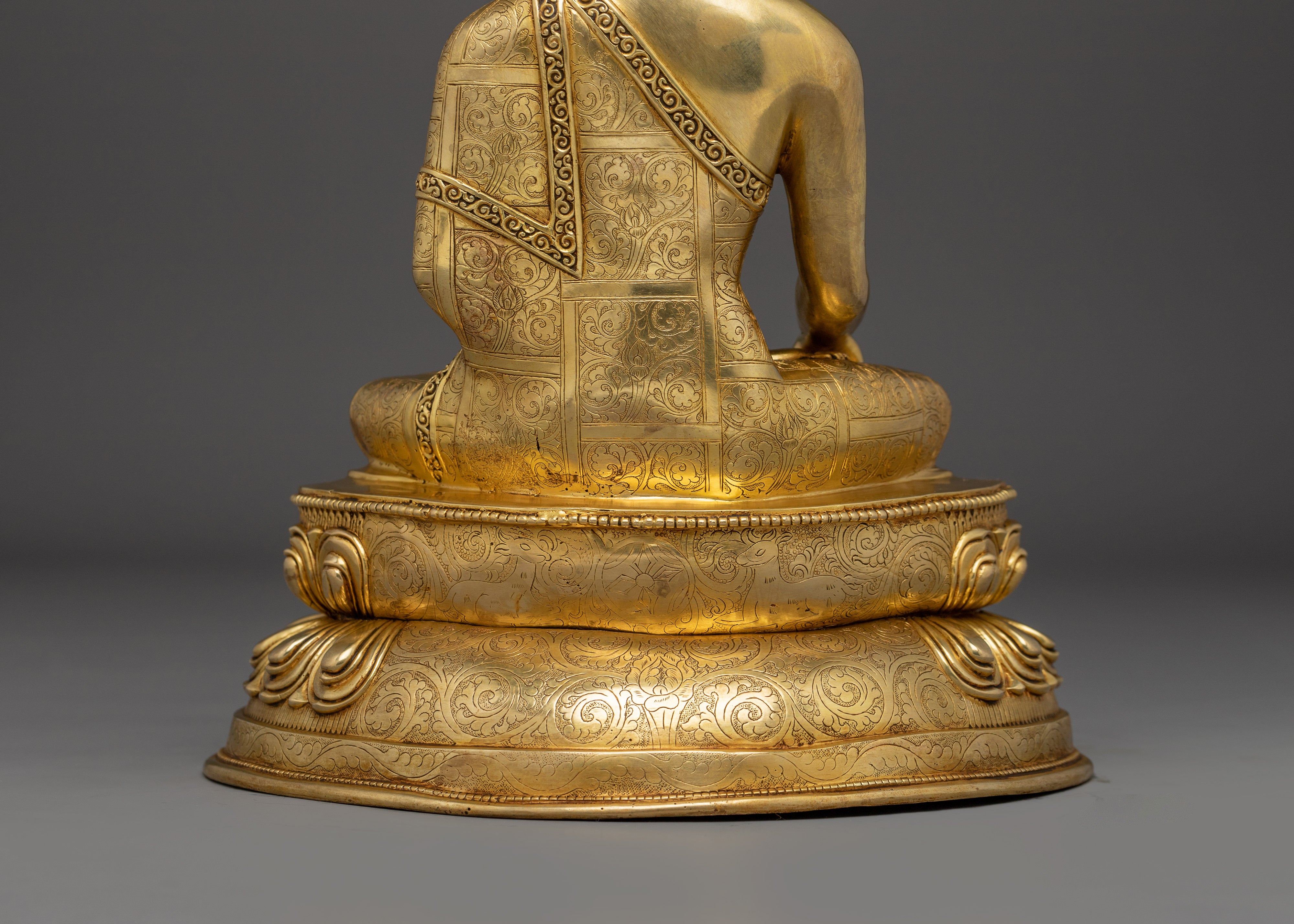 12 Inch Shakyamuni Buddha Copper Statue for Sale