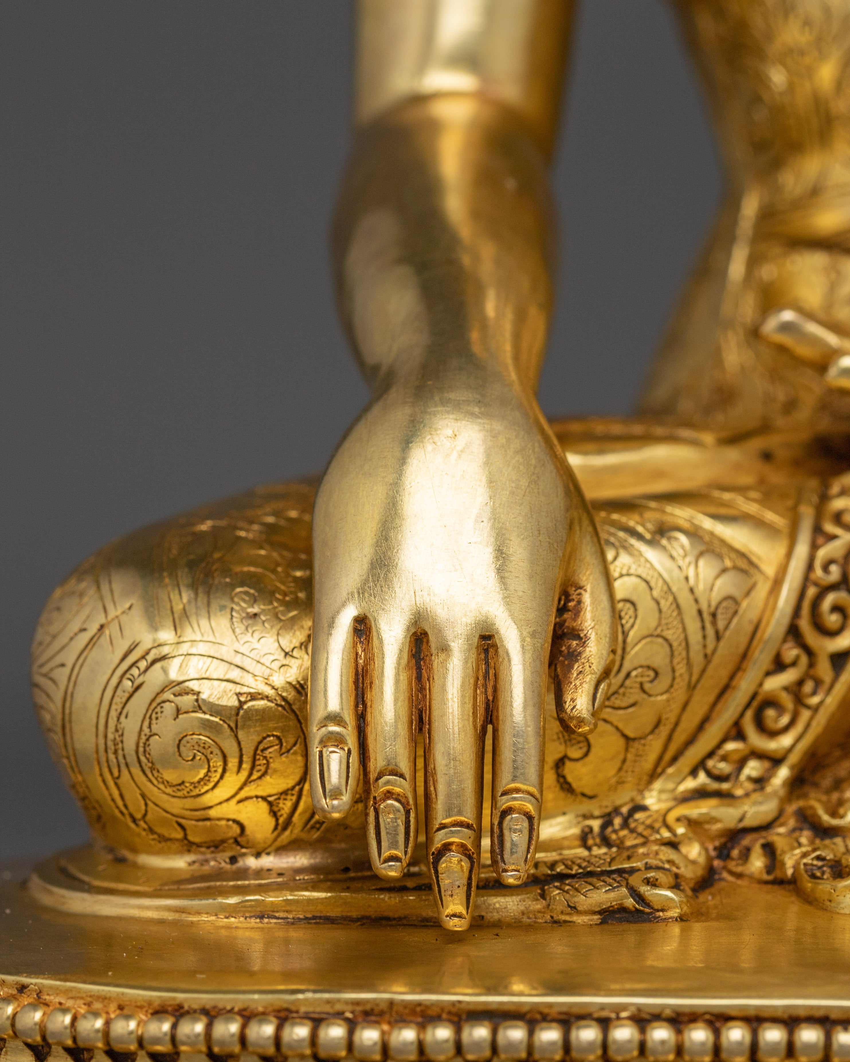 12 Inch Shakyamuni Buddha Copper Statue for Sale