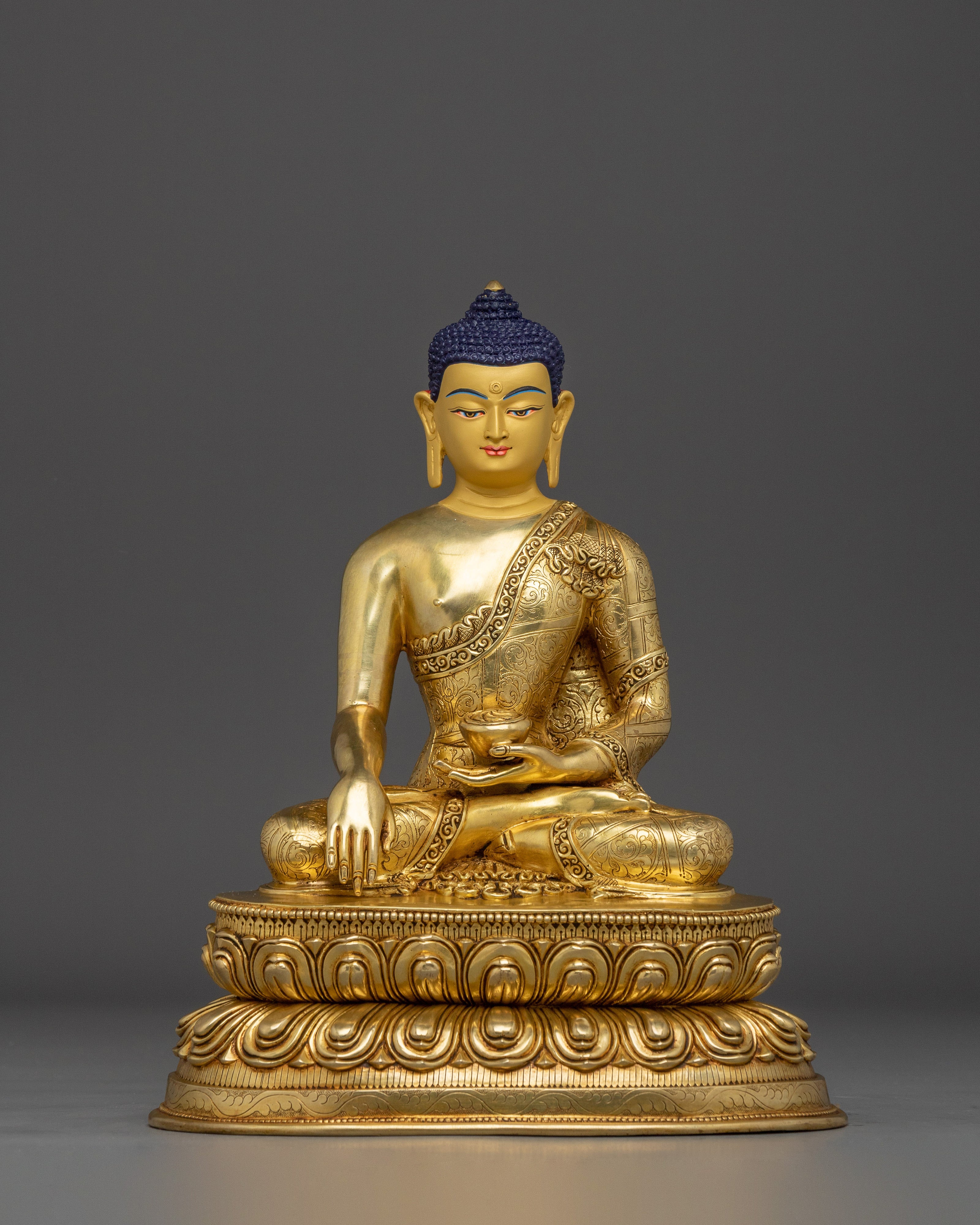 12 Inch Shakyamuni Buddha Copper Statue for Sale