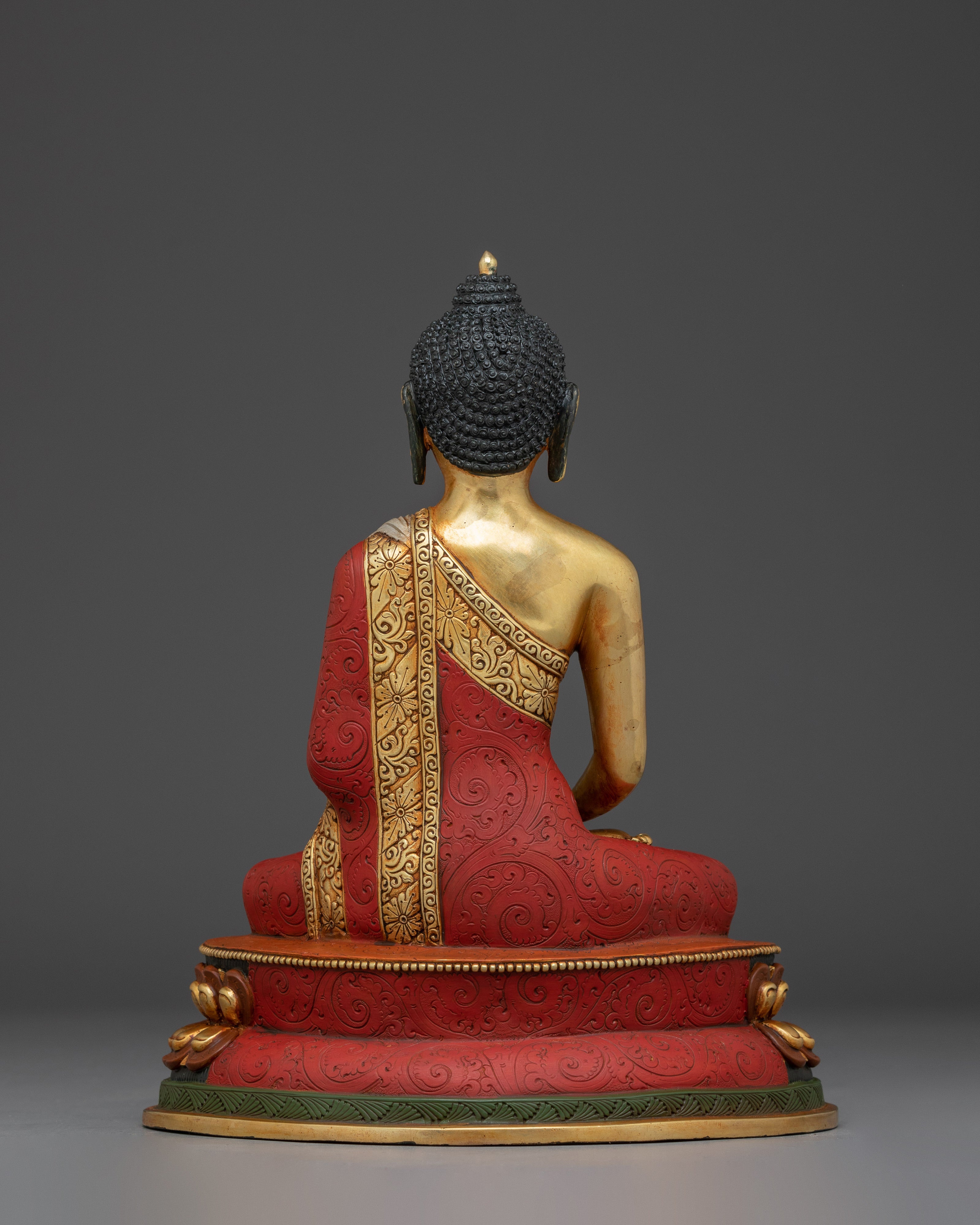 Gold Gilded Amitabha Buddha | Handcrafted Himalayan Statue