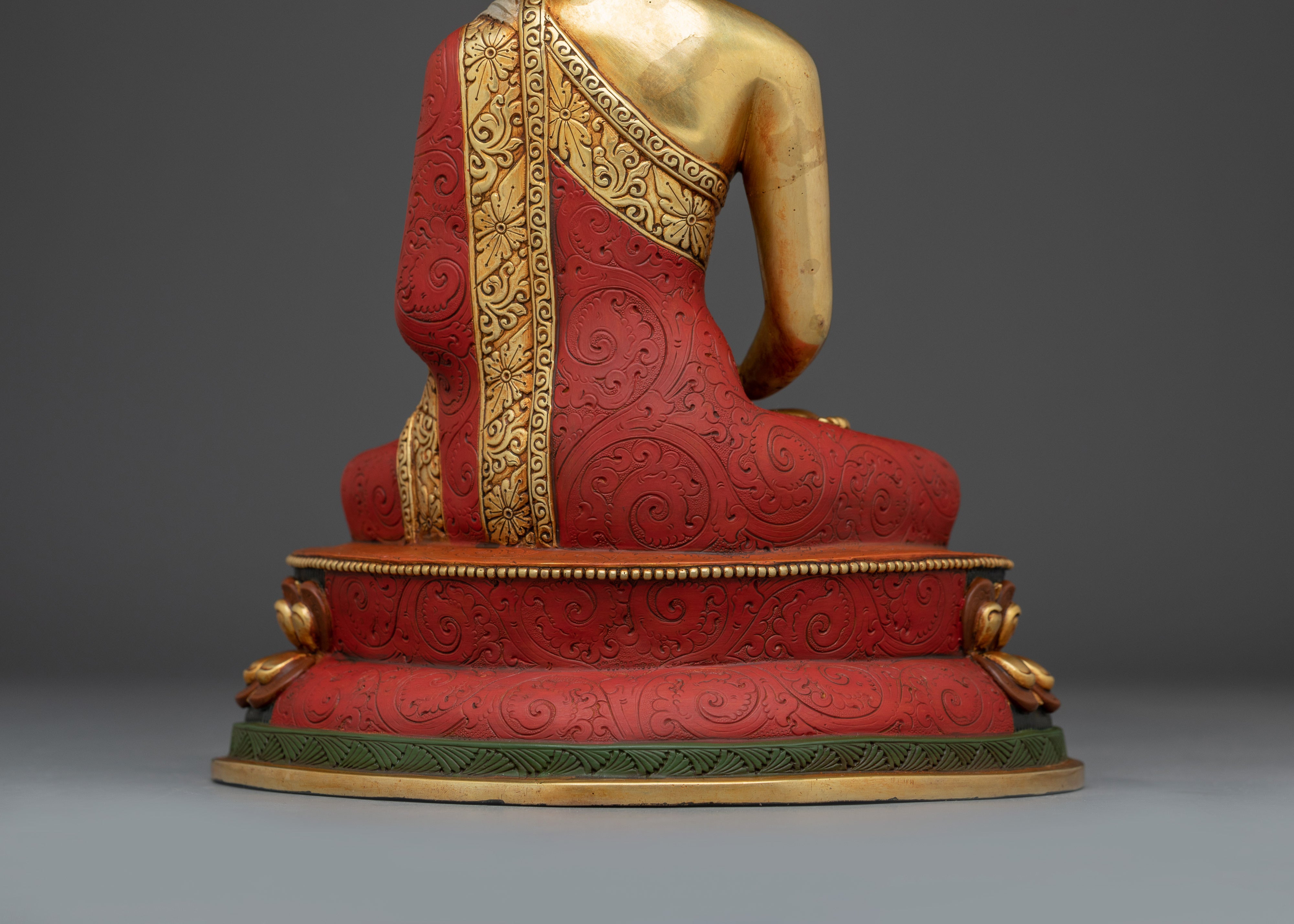 Gold Gilded Amitabha Buddha | Handcrafted Himalayan Statue