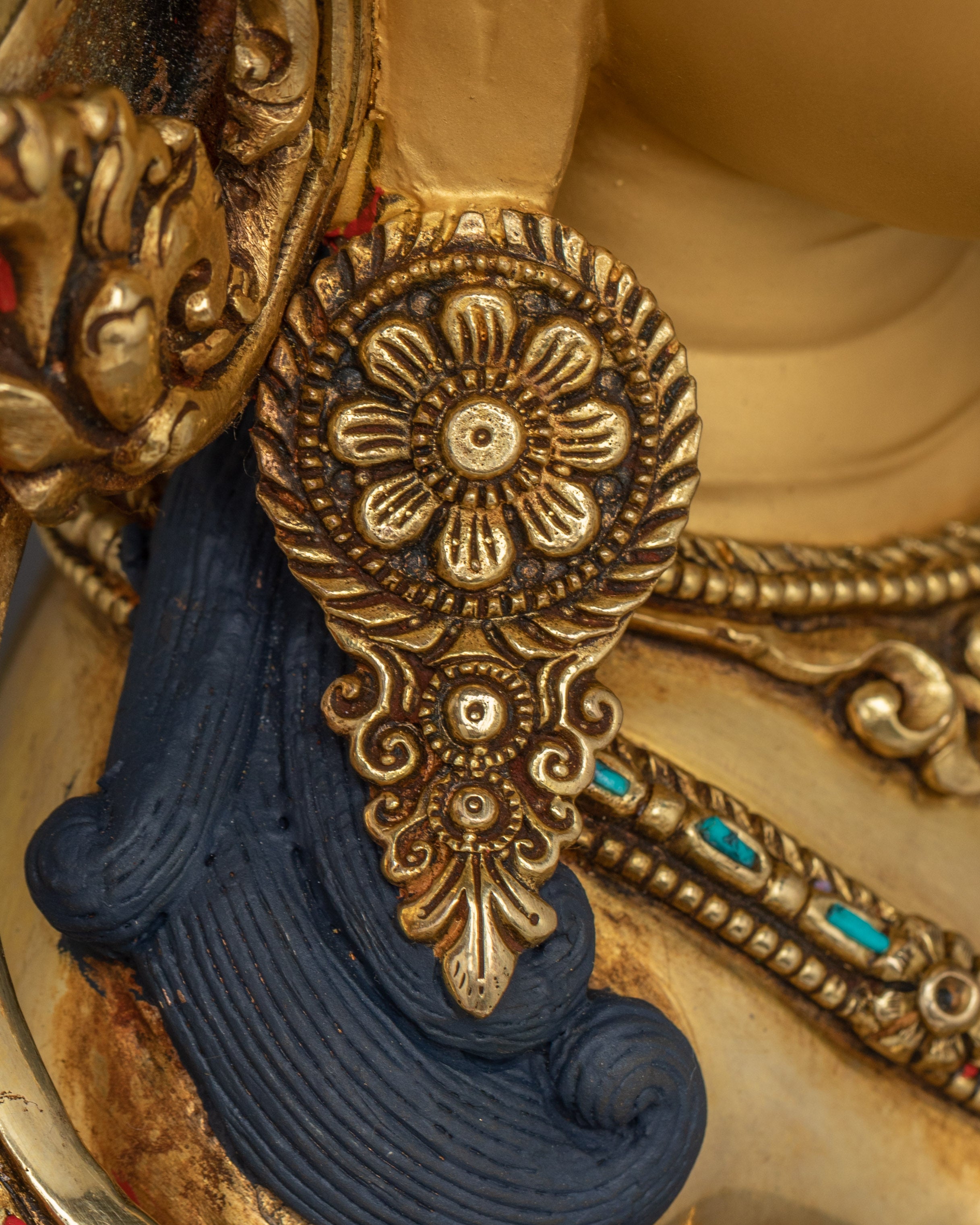 Handmade Green Tara Statue : Swift Liberator Goddess