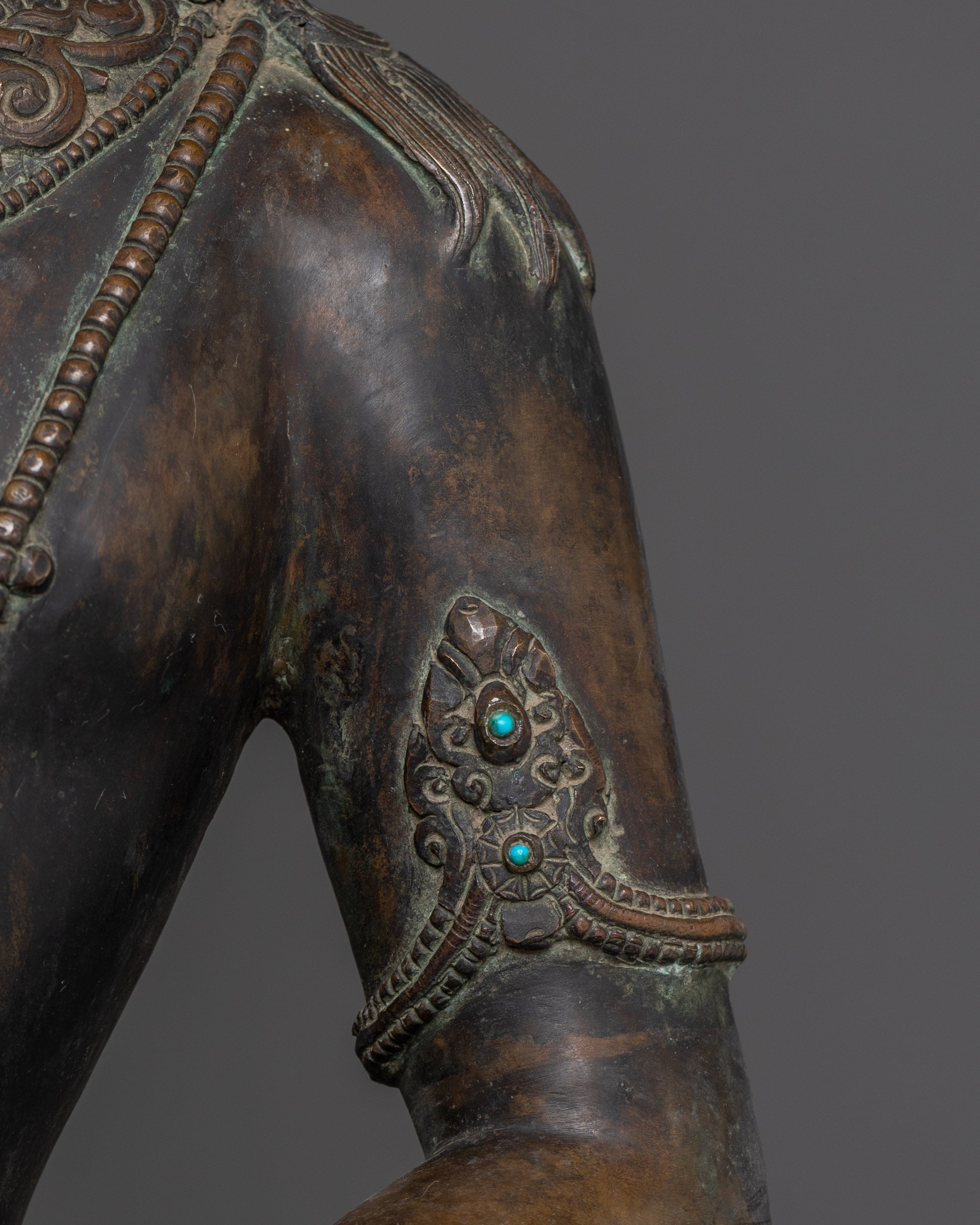 Copper Standing Vajrasattva Statue | Dorje Sempa Sculpture