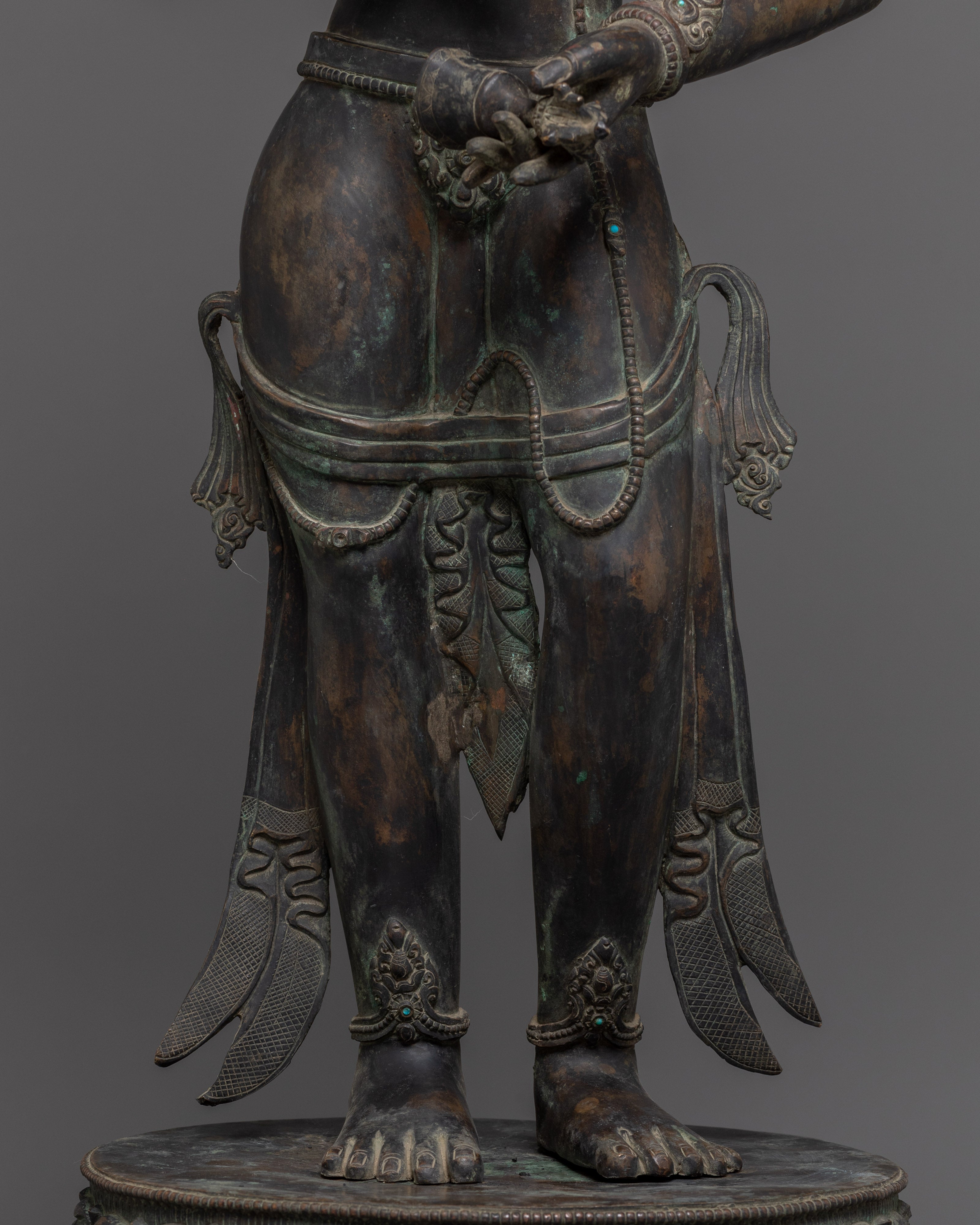 Copper Standing Vajrasattva Statue | Dorje Sempa Sculpture