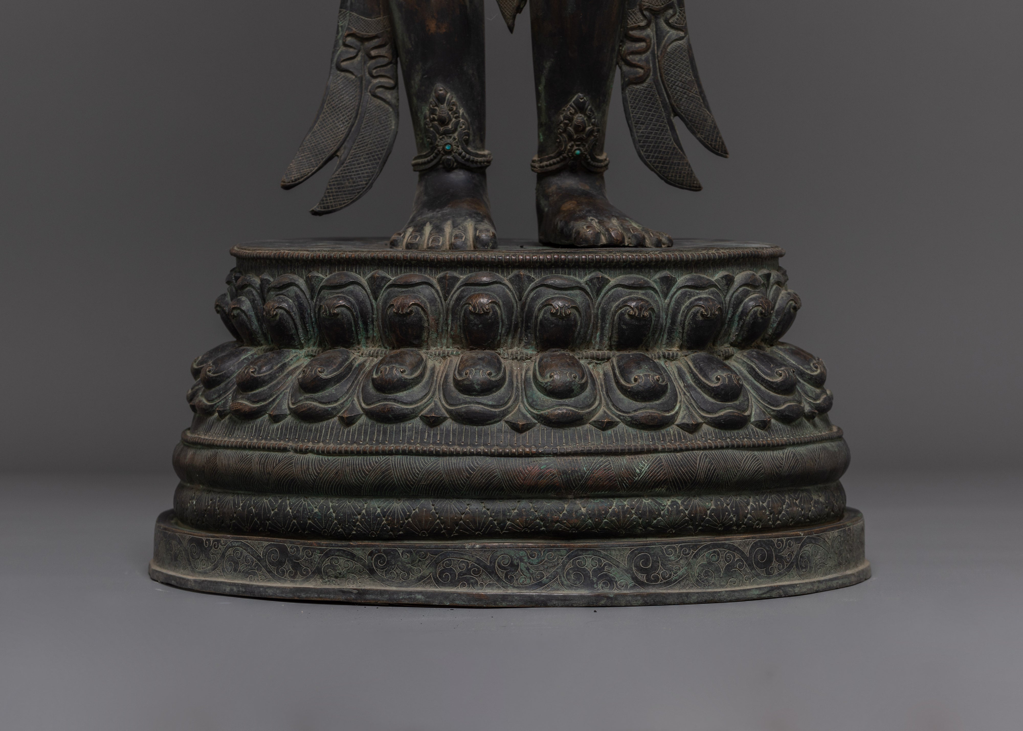 Copper Standing Vajrasattva Statue | Dorje Sempa Sculpture