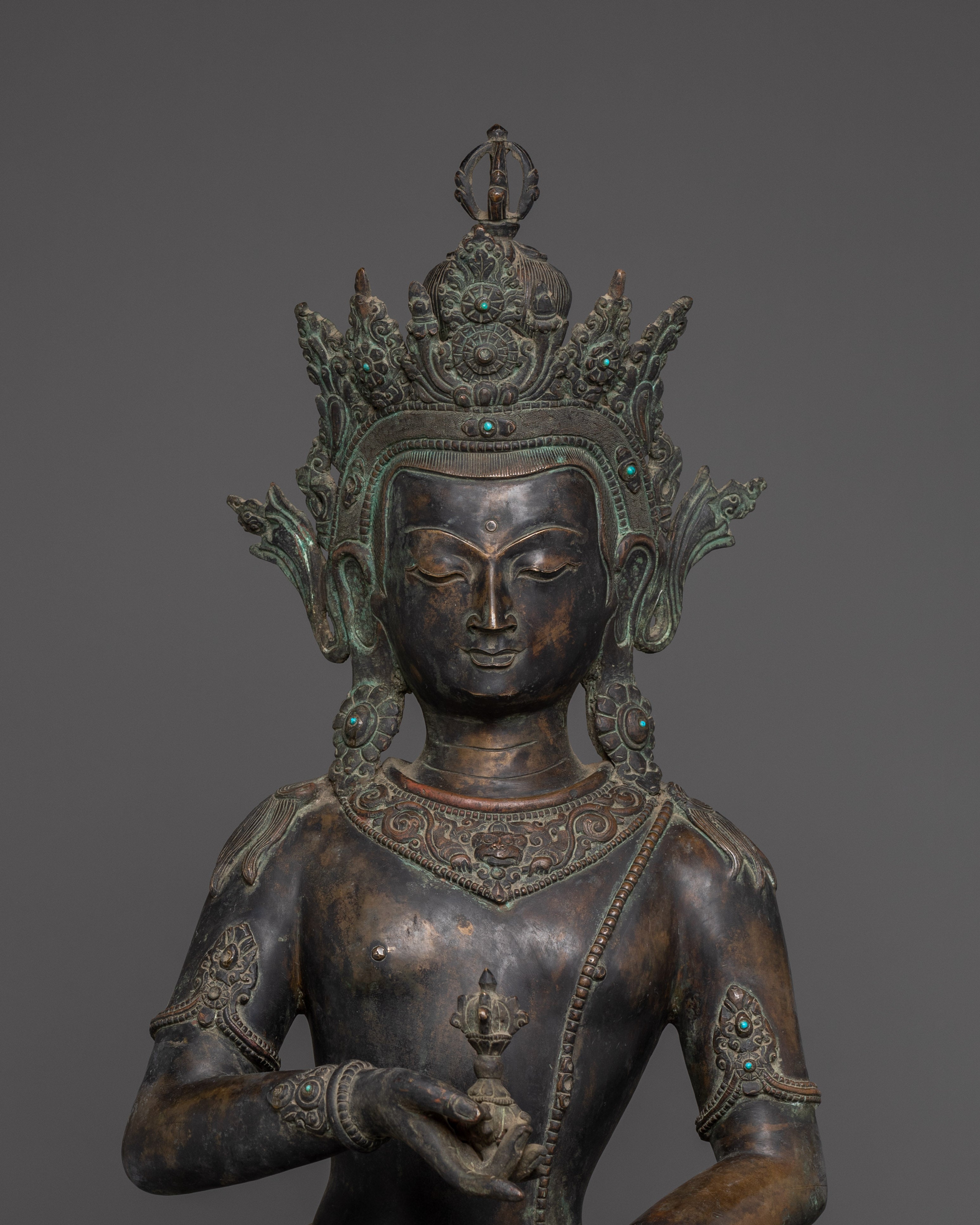 Copper Standing Vajrasattva Statue | Dorje Sempa Sculpture