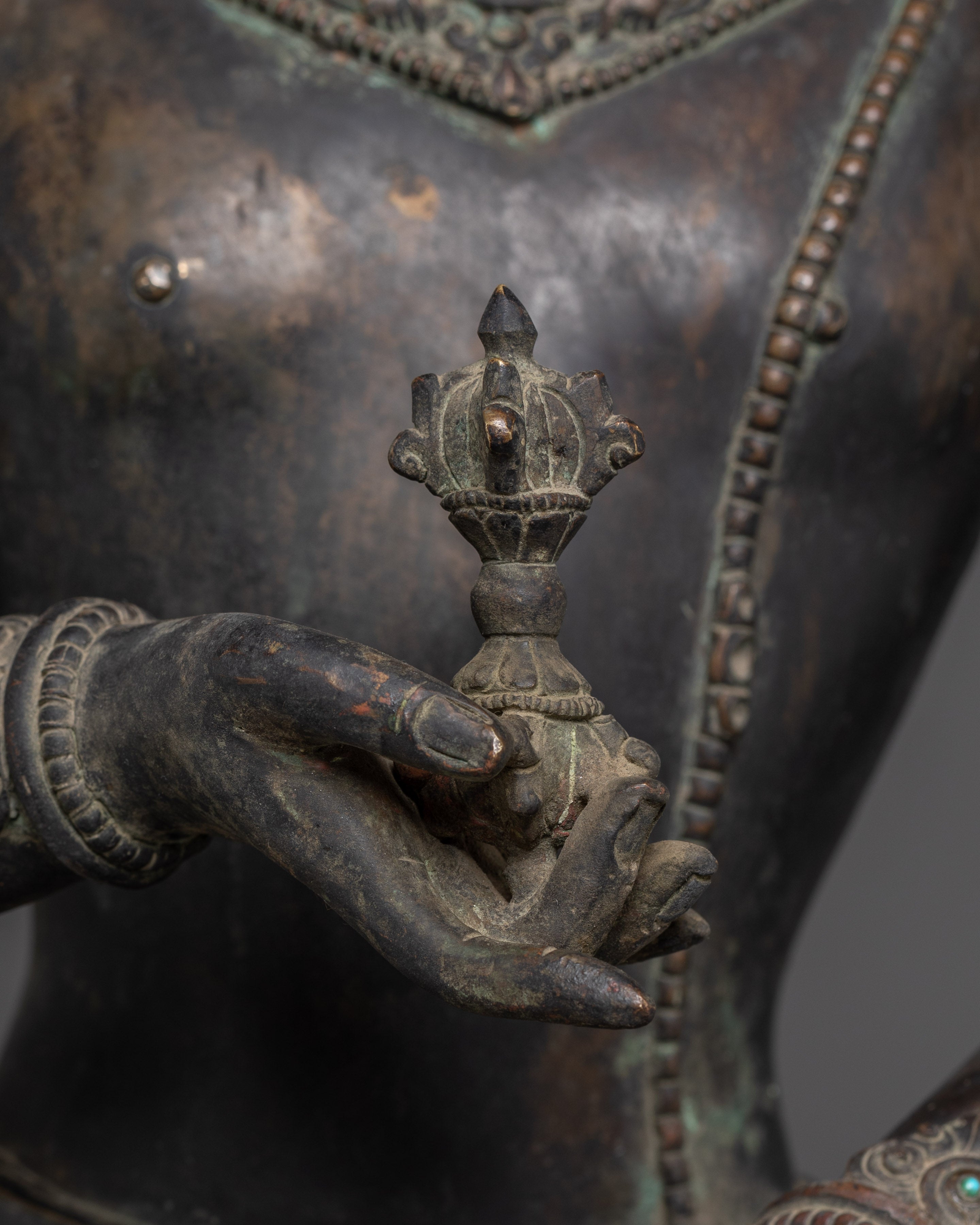 Copper Standing Vajrasattva Statue | Dorje Sempa Sculpture