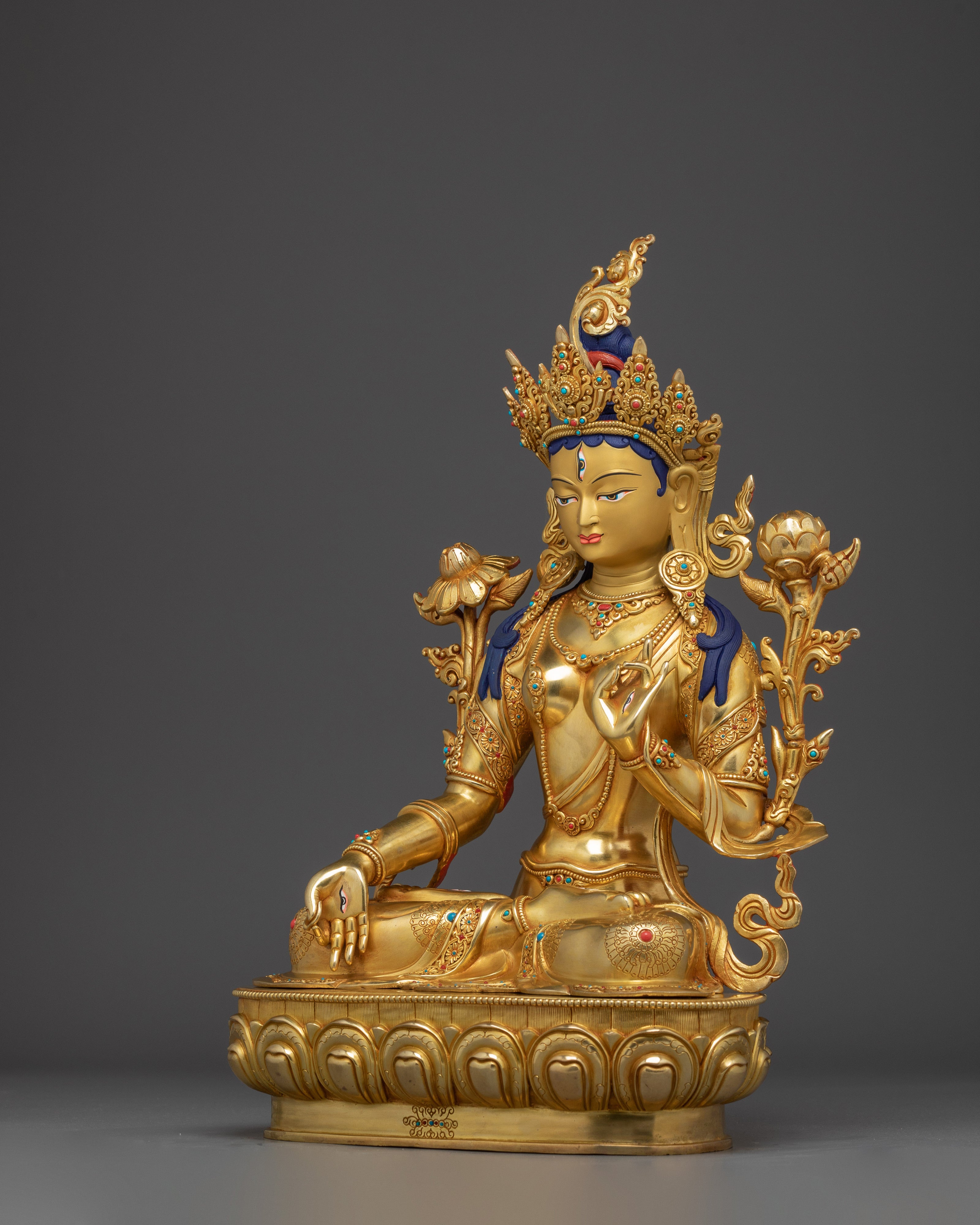 White Tara Artwork, Goddess of Longevity and Healing