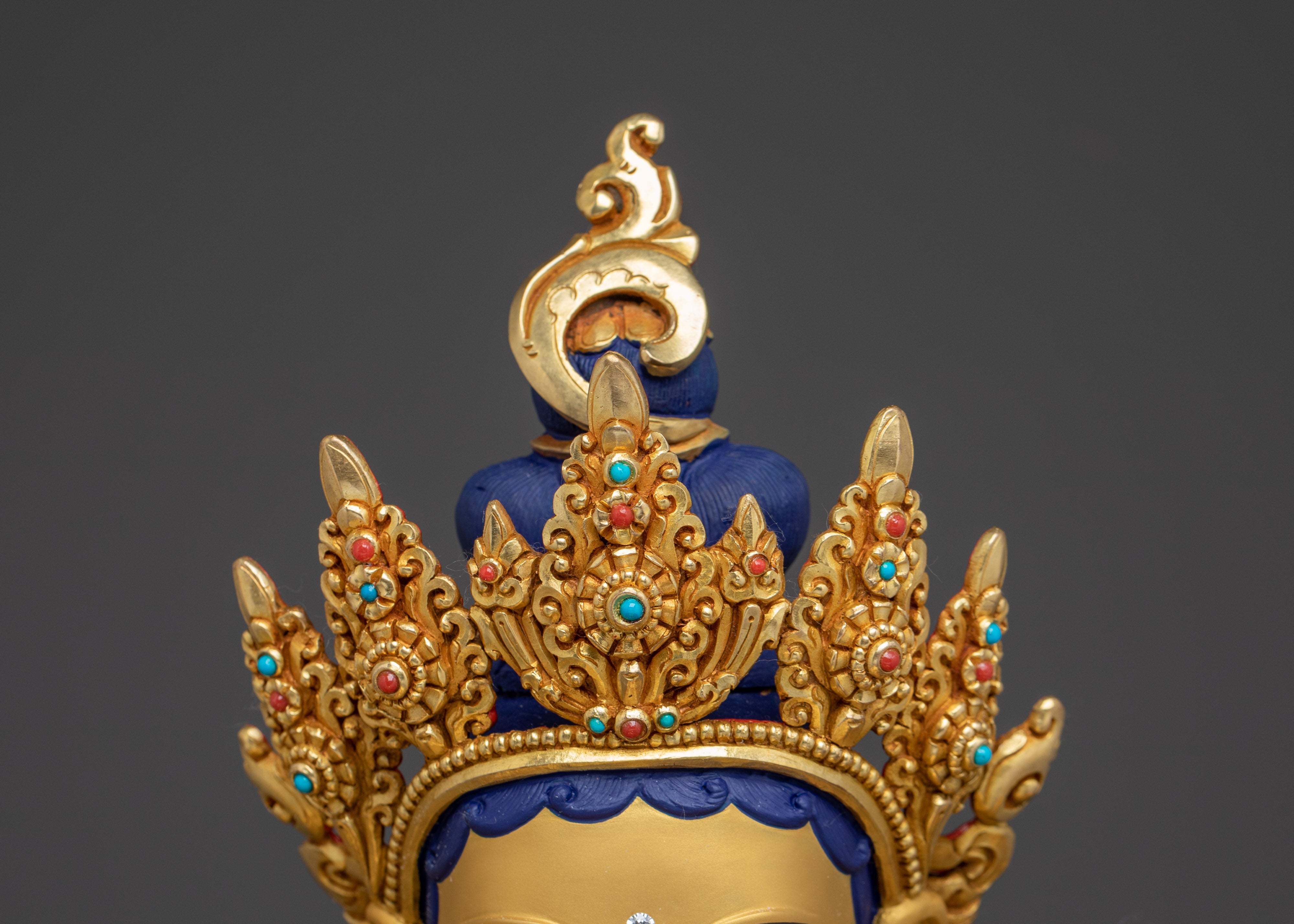 Gold Gilded Icon Green Tara | Himalayan Deity of Loving Wisdom