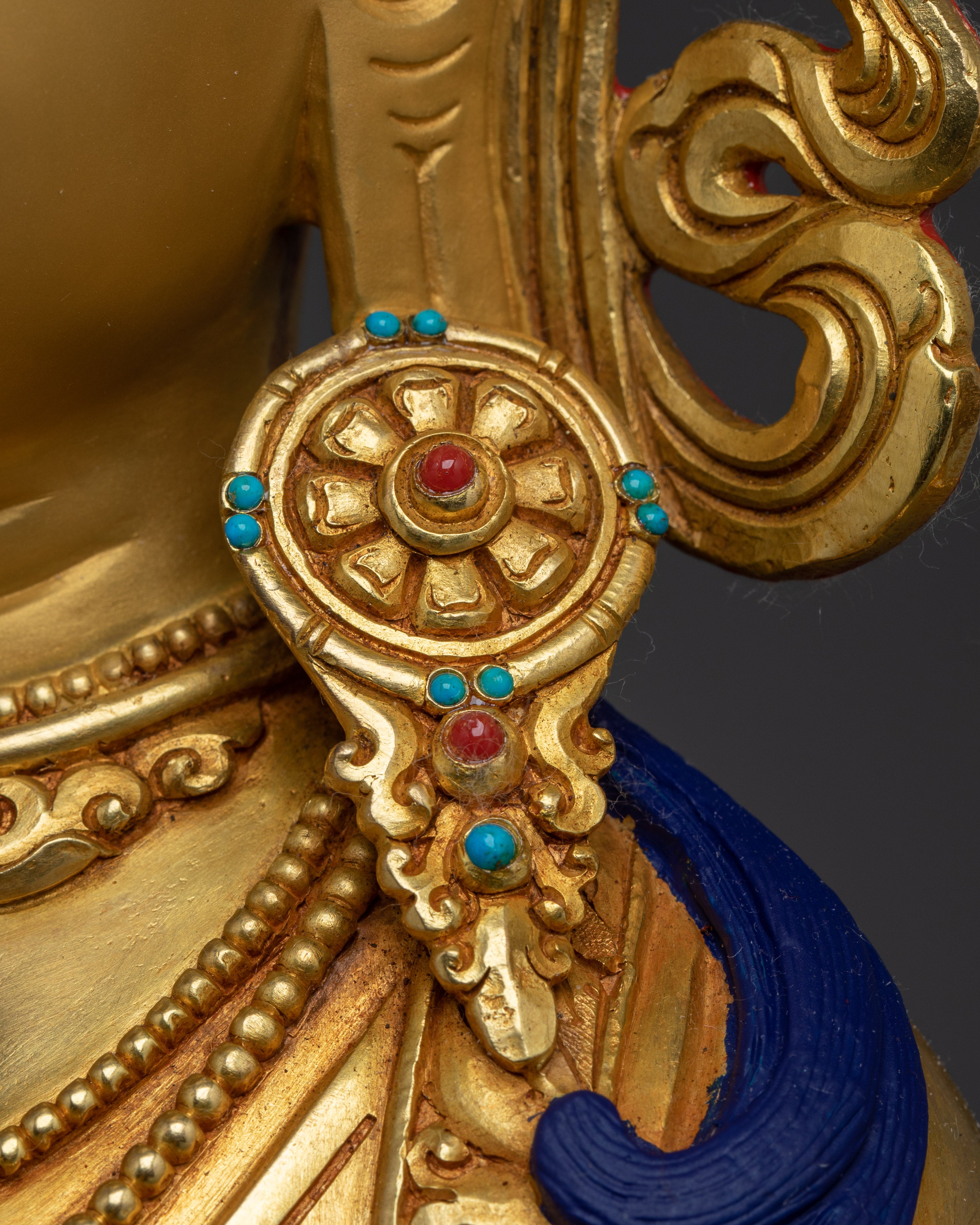 Gold Gilded Icon Green Tara | Himalayan Deity of Loving Wisdom