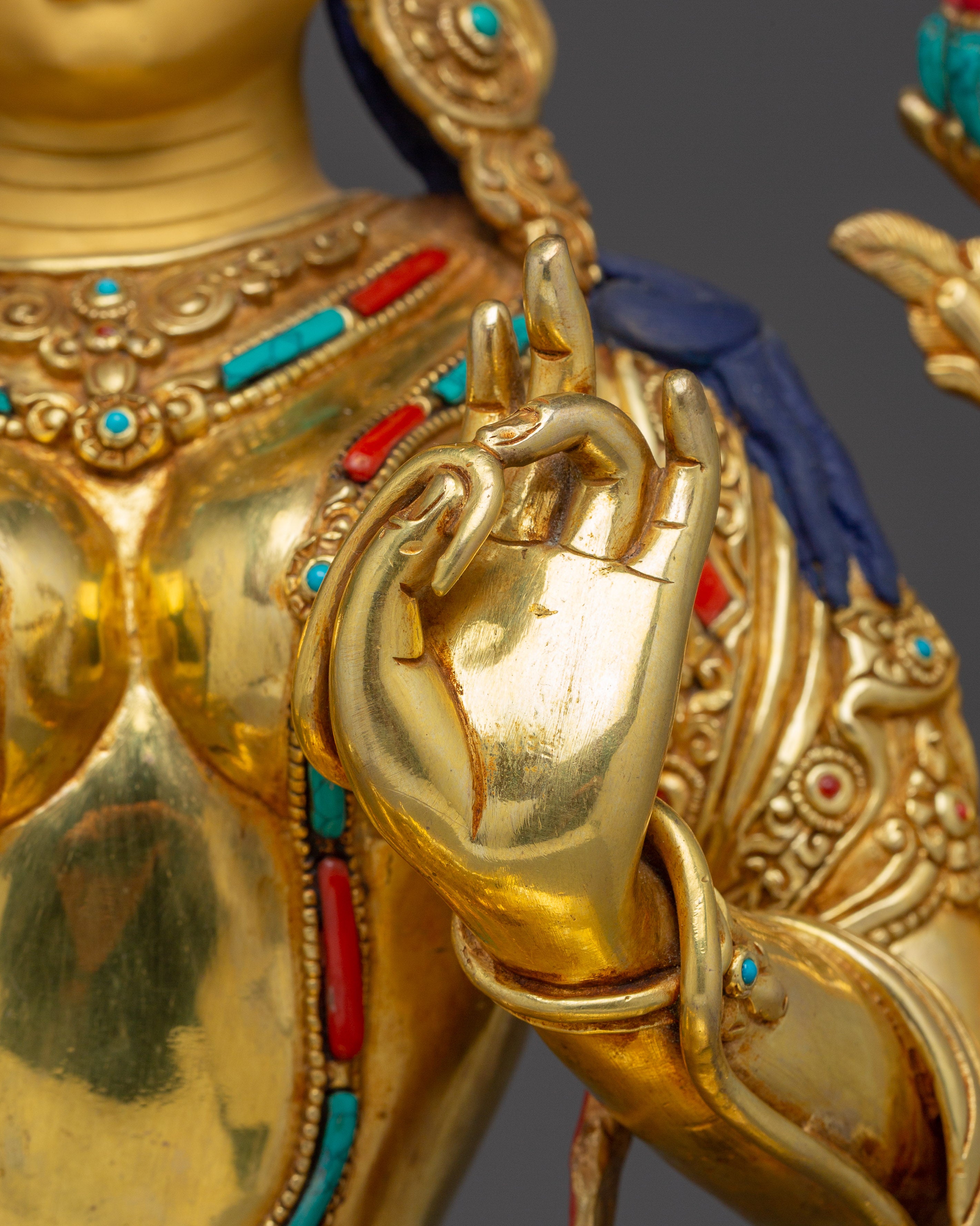 Green Tara Statue: Buddhist Protection Goddess