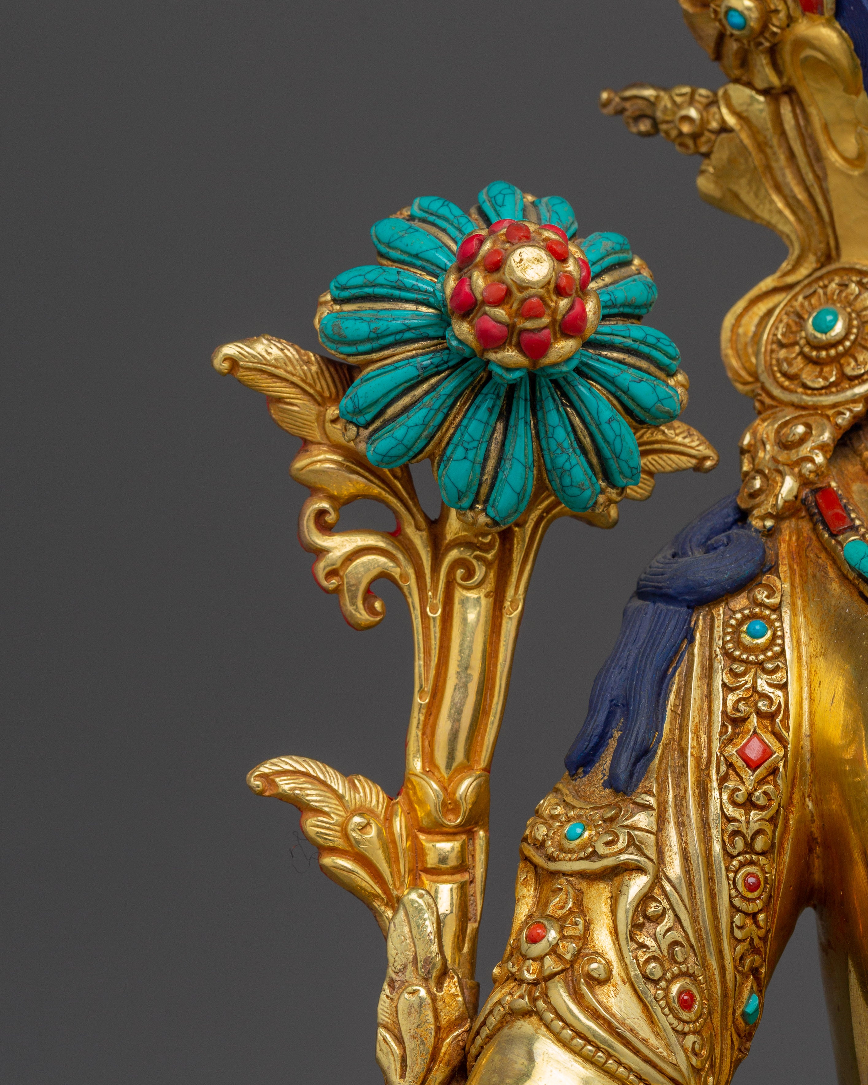 Green Tara Statue: Buddhist Protection Goddess