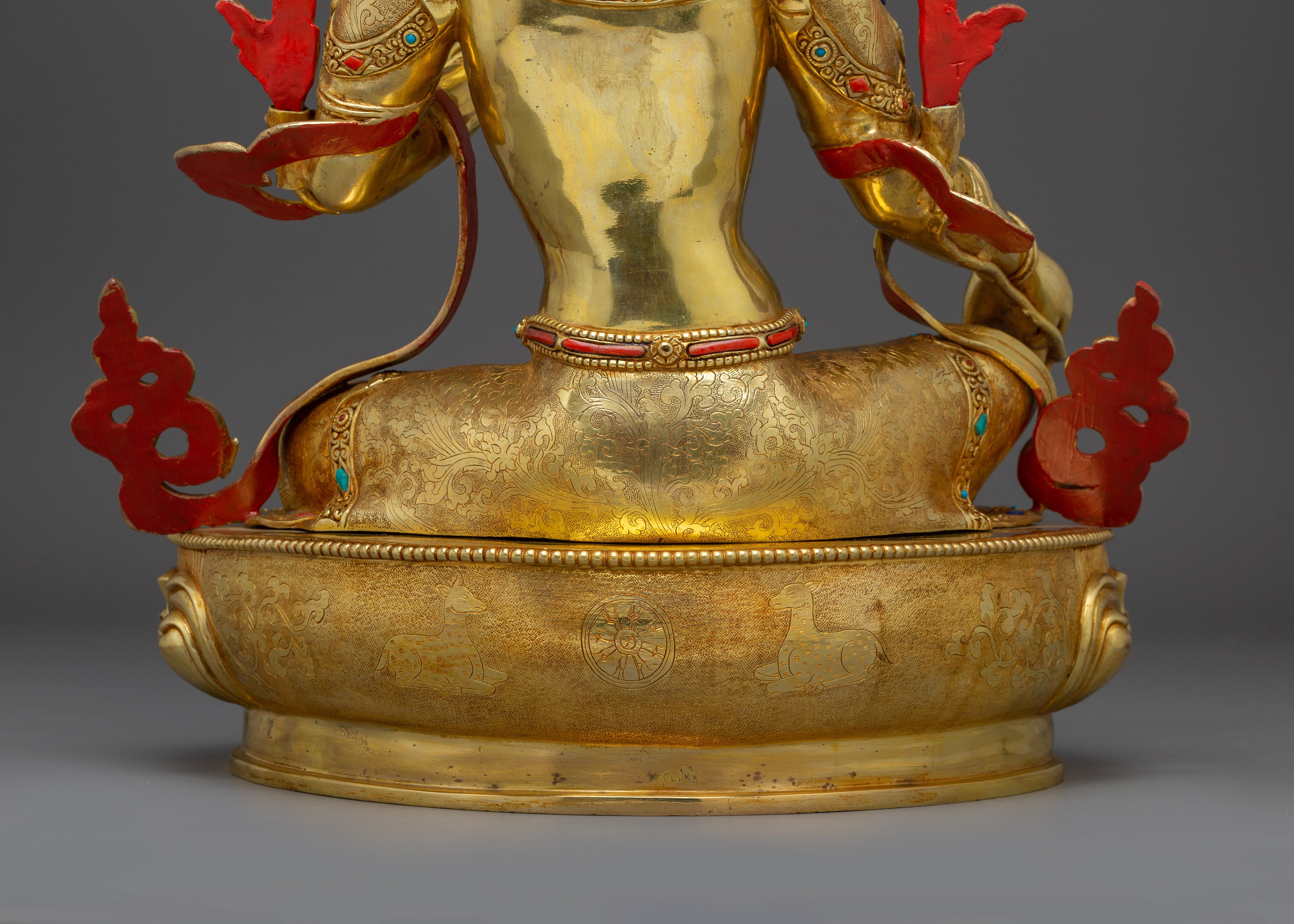 Green Tara Statue: Buddhist Protection Goddess