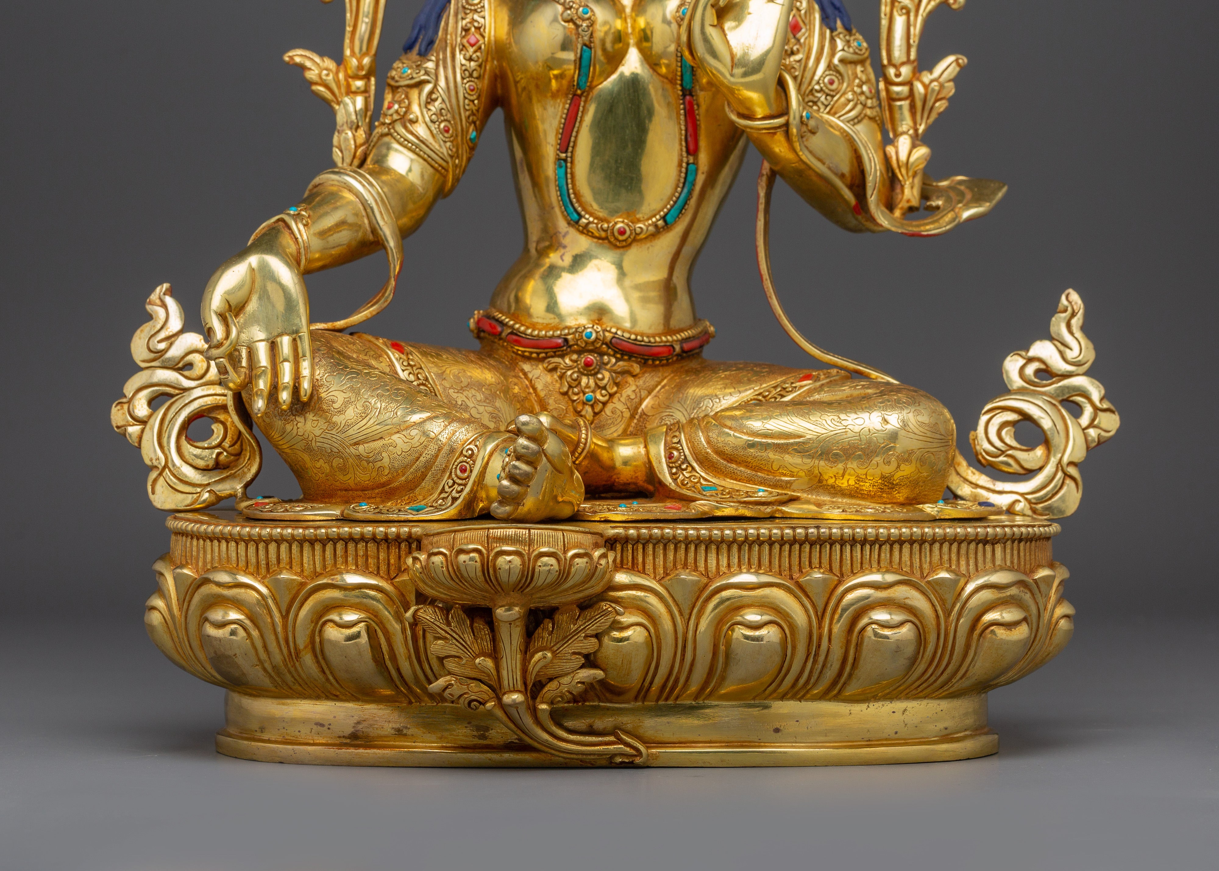 Green Tara Statue: Buddhist Protection Goddess