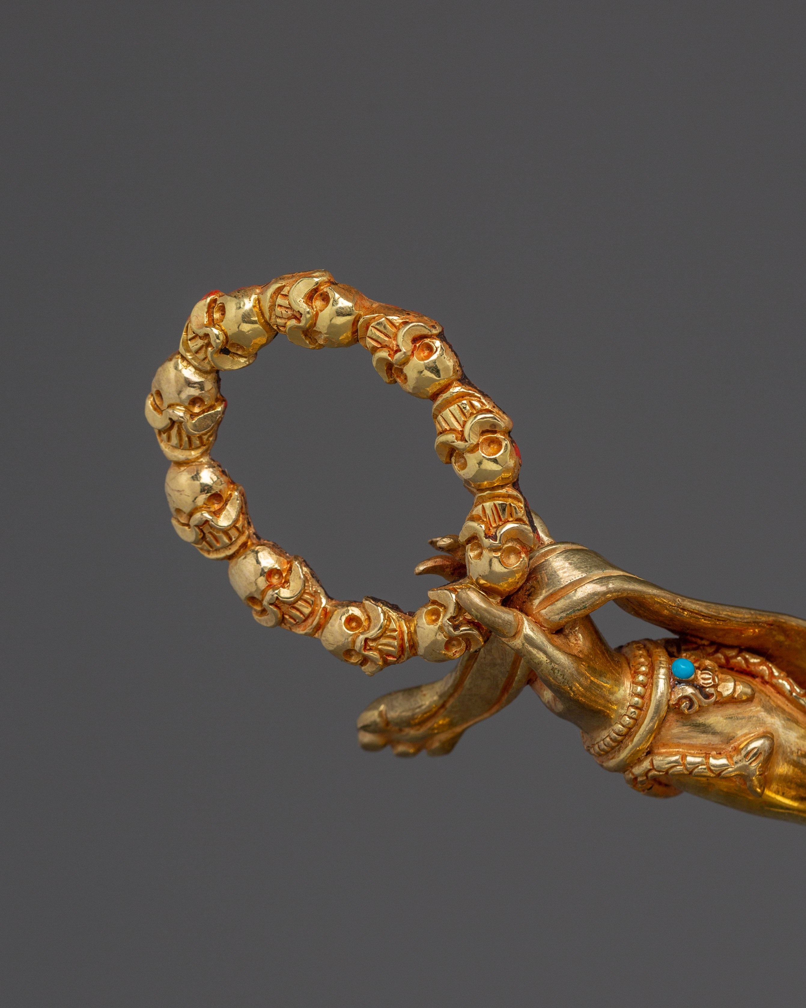 Six-Armed Mahakala Statue with 24K Gold Gilding | Spiritual & Meditation Decor