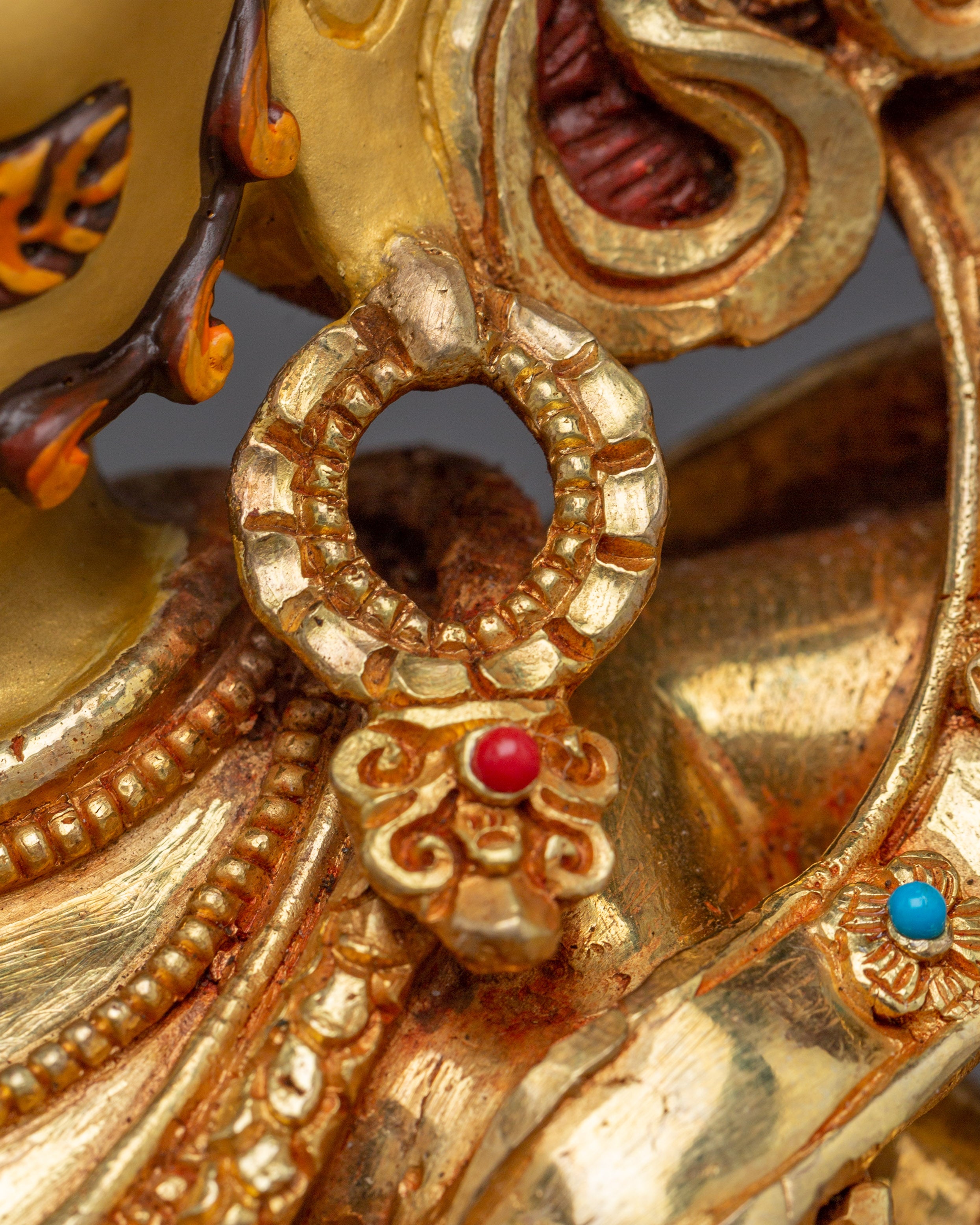 Six-Armed Mahakala Statue with 24K Gold Gilding | Spiritual & Meditation Decor