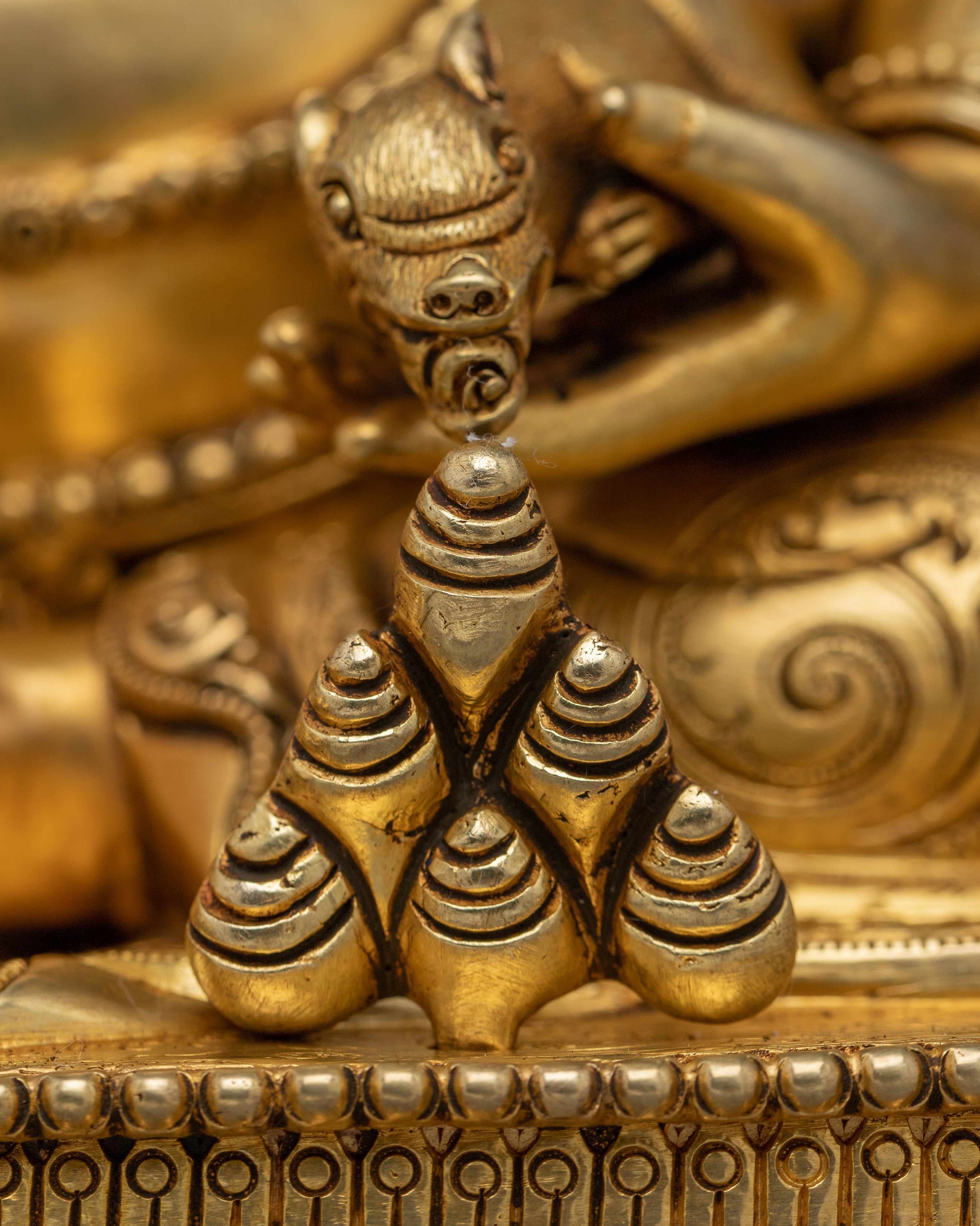Gold Dzambhala Wealth and Prosperity Statue | A Perfect Symbol of Decor