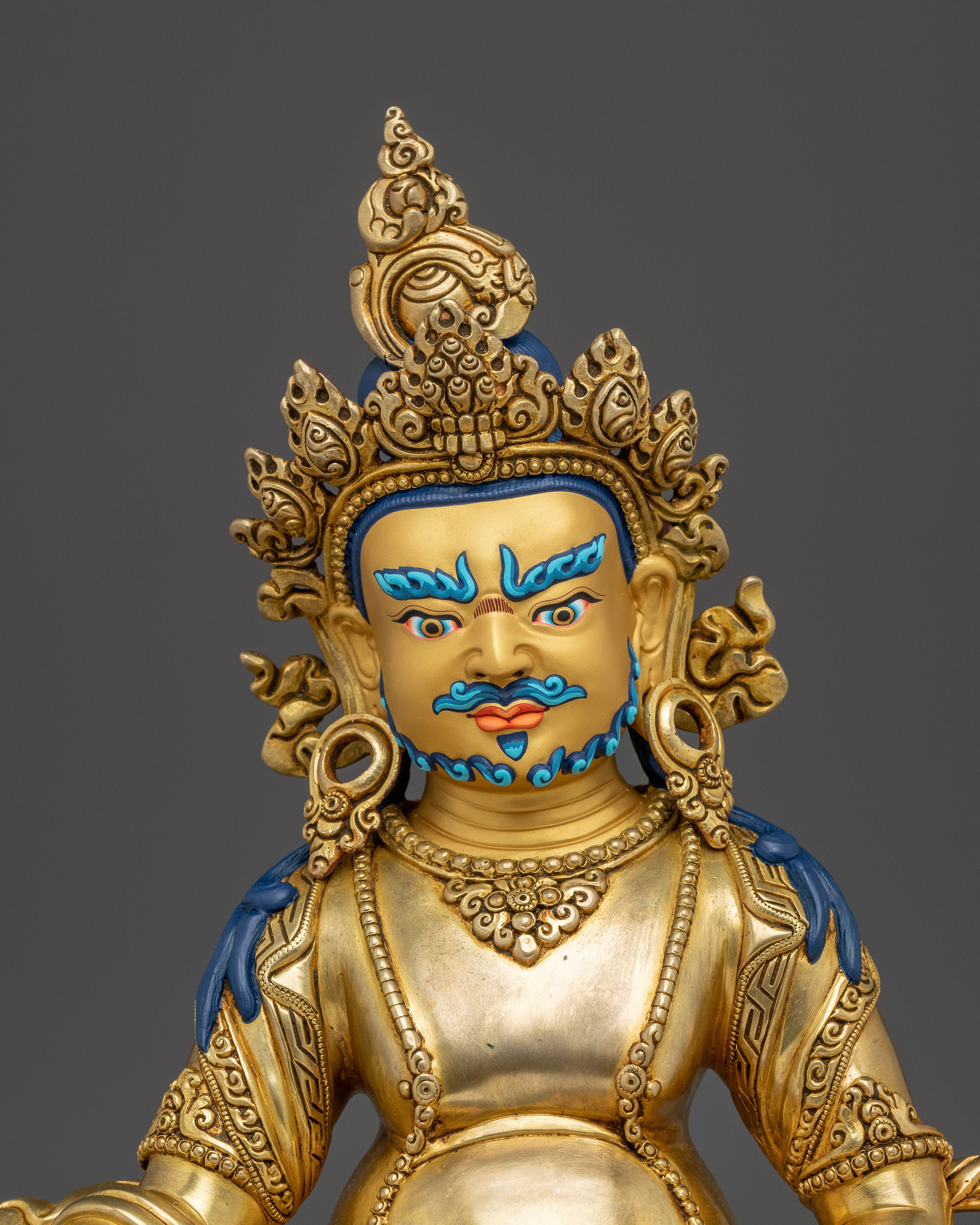 Gold Dzambhala Wealth and Prosperity Statue | A Perfect Symbol of Decor