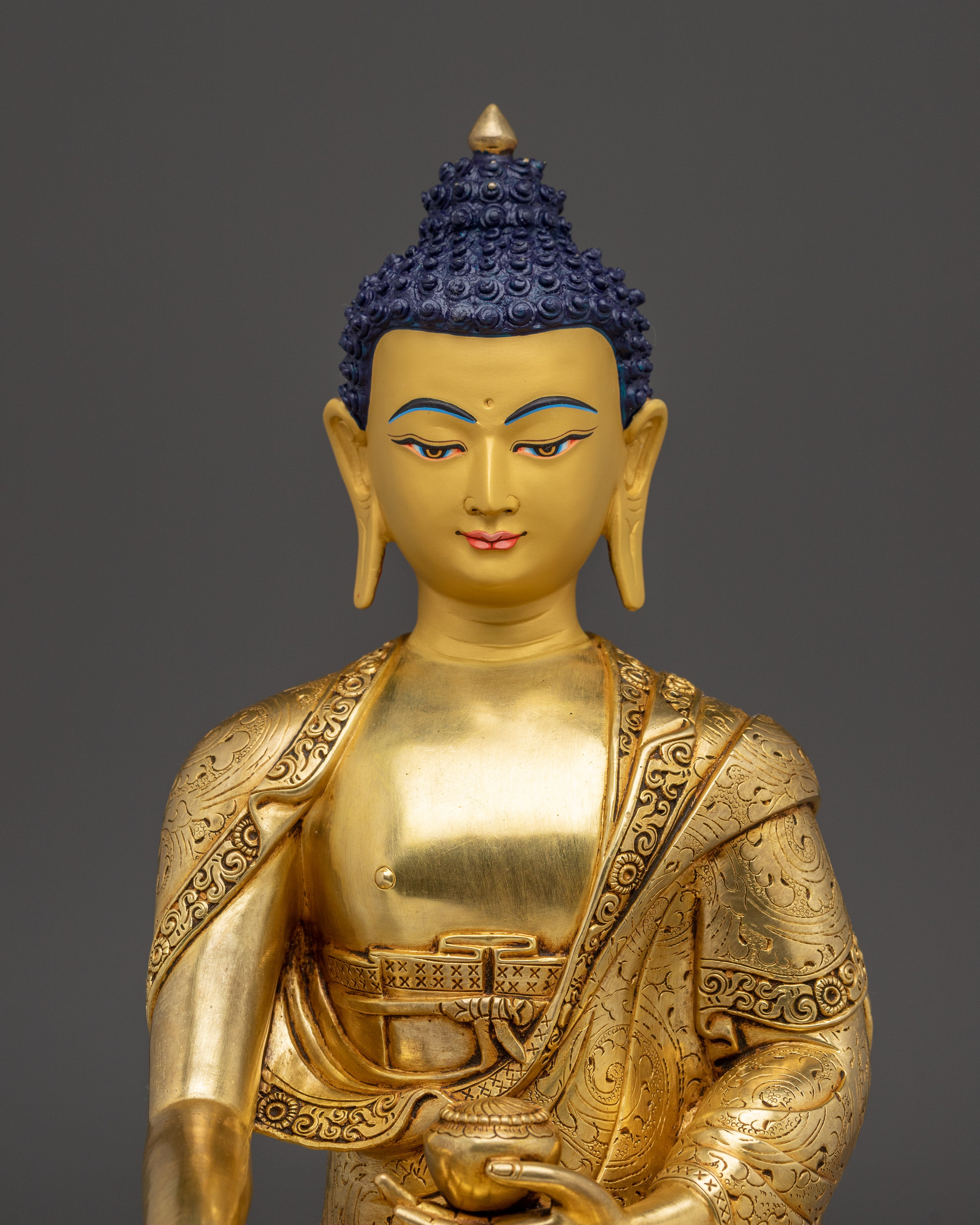 Shakyamuni Buddha 24K Gold Statue | Spiritual Growth for your Meditation Space