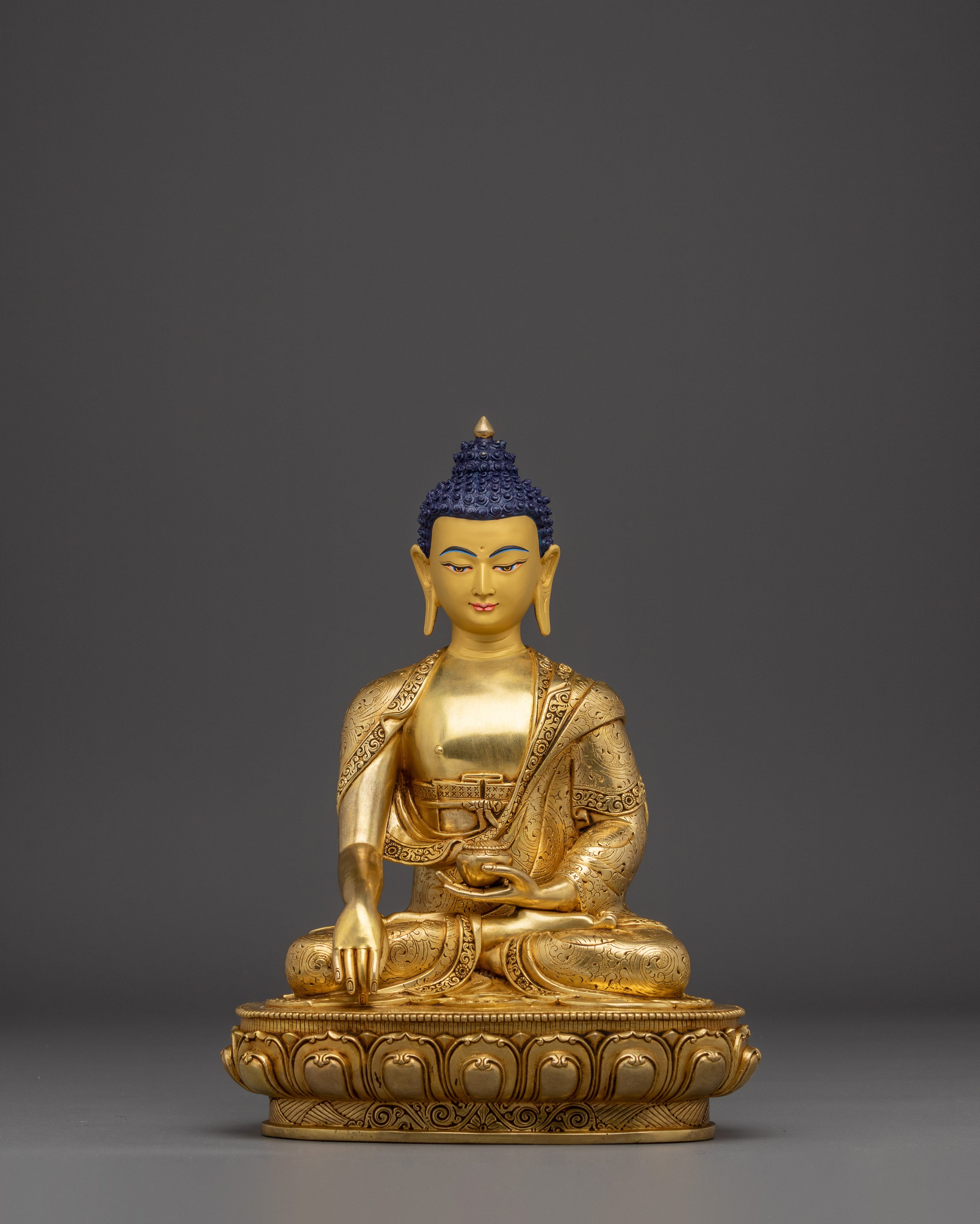 Shakyamuni Buddha 24K Gold Statue