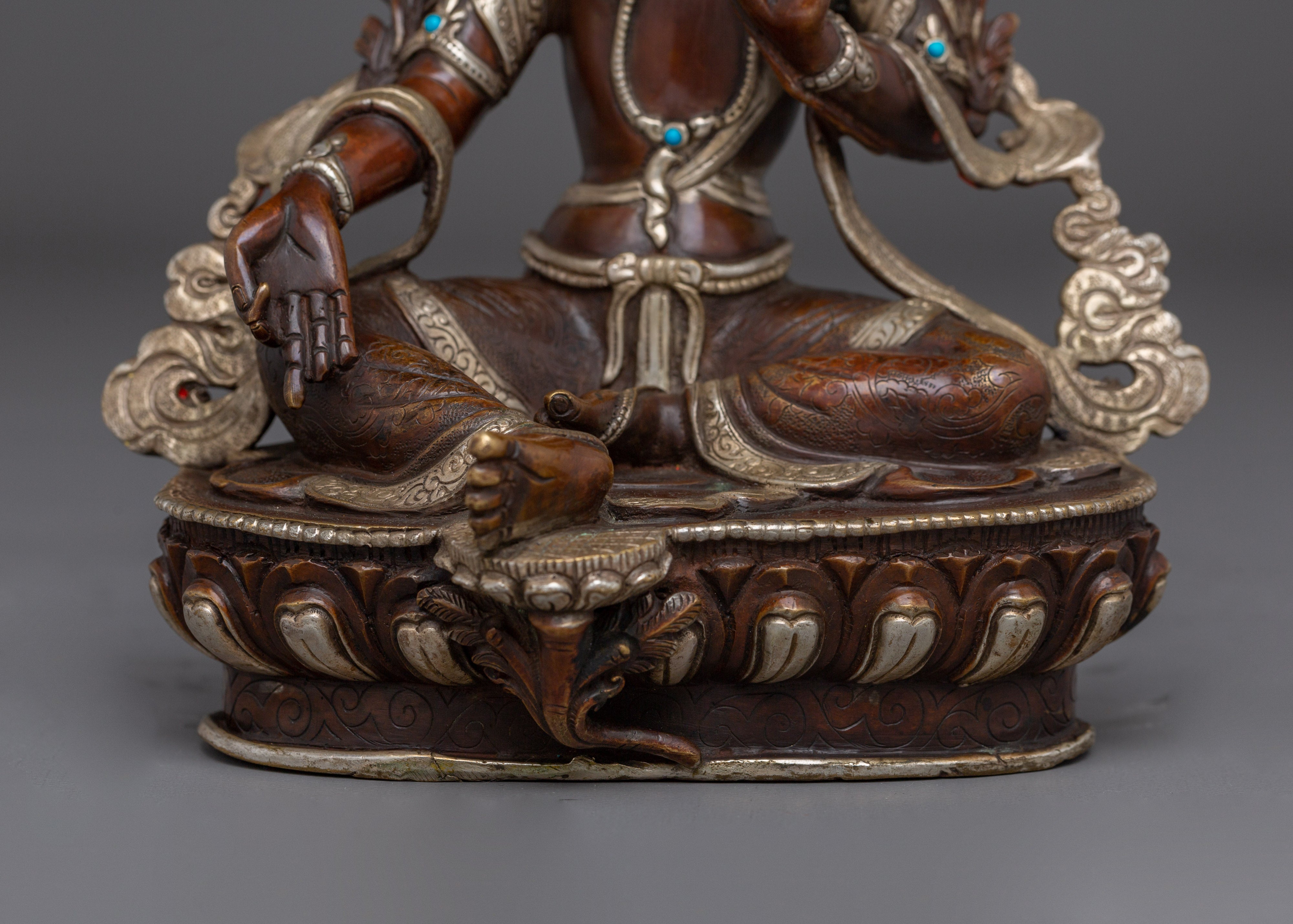 Green Tara Statue Compassion and Protection | Buddhist Sculpture for Meditation & Altar