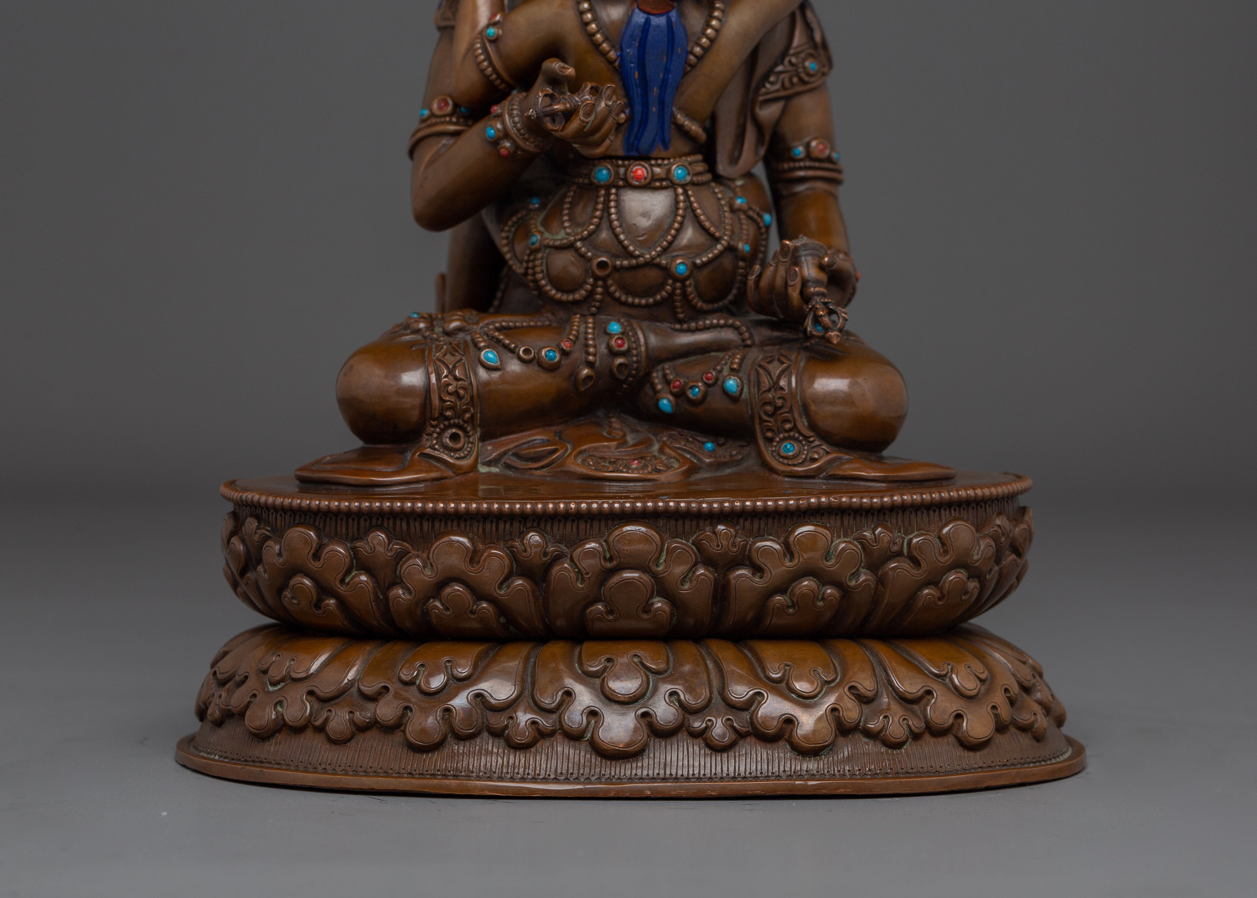 Copper Vajrasattva with Consort Statue | Spiritual Purification Deity