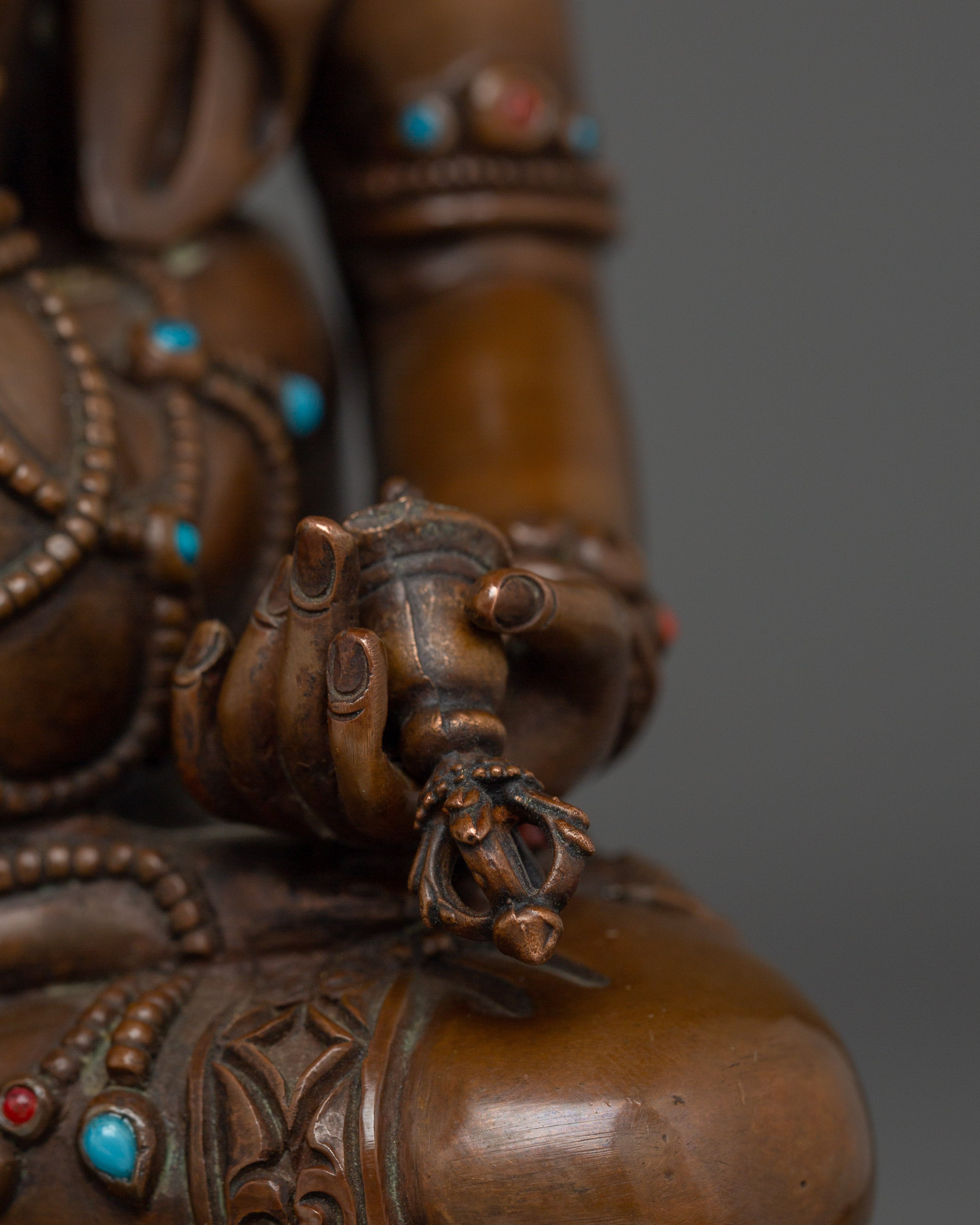 Copper Vajrasattva with Consort Statue | Spiritual Purification Deity