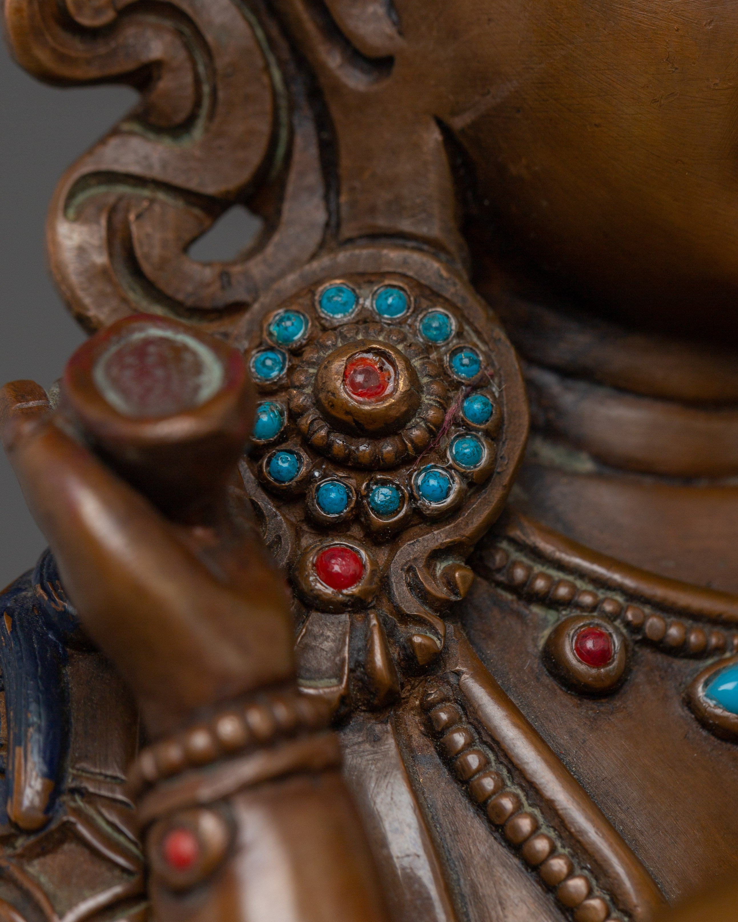 Copper Vajrasattva with Consort Statue | Spiritual Purification Deity