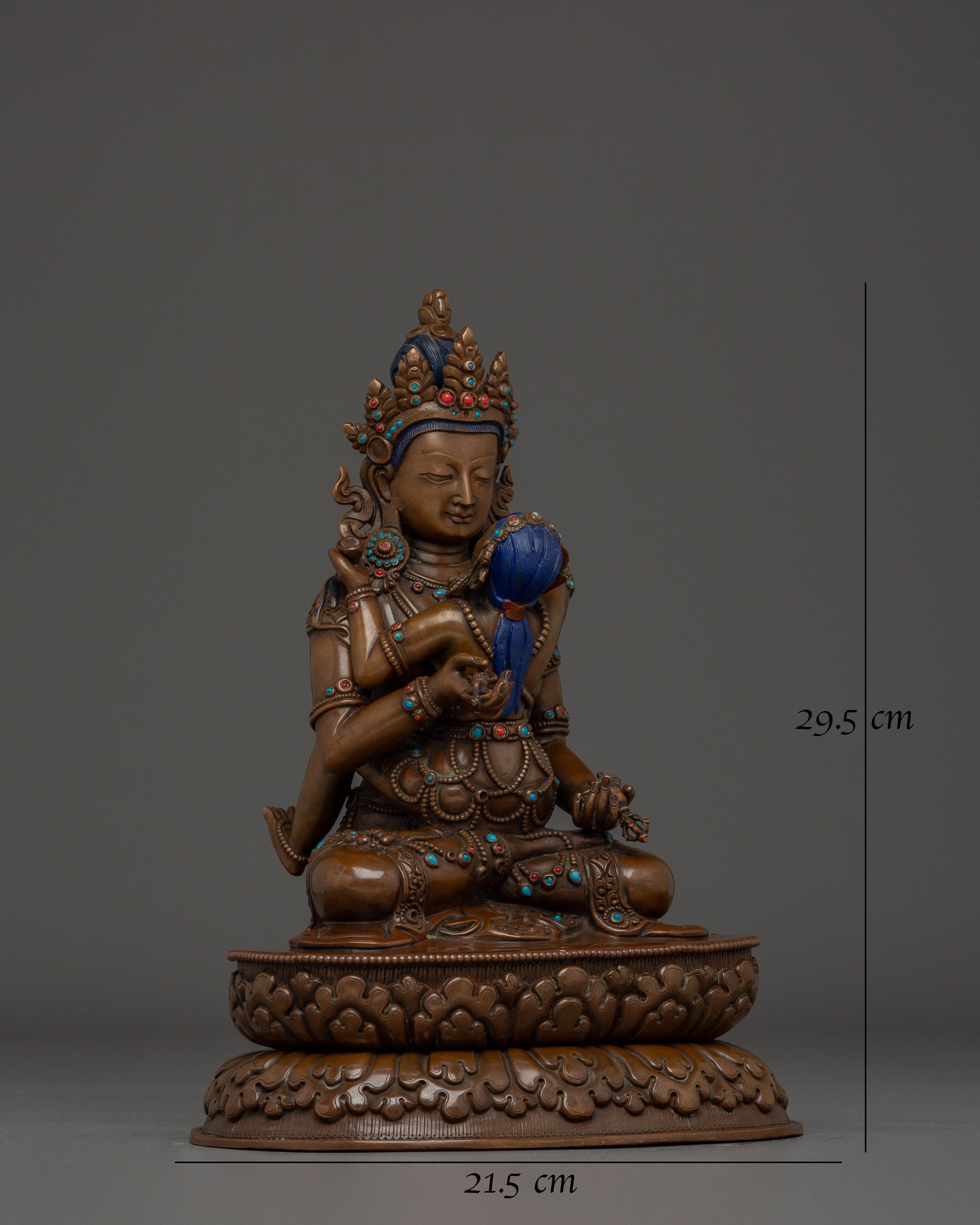 Copper Vajrasattva with Consort statue
