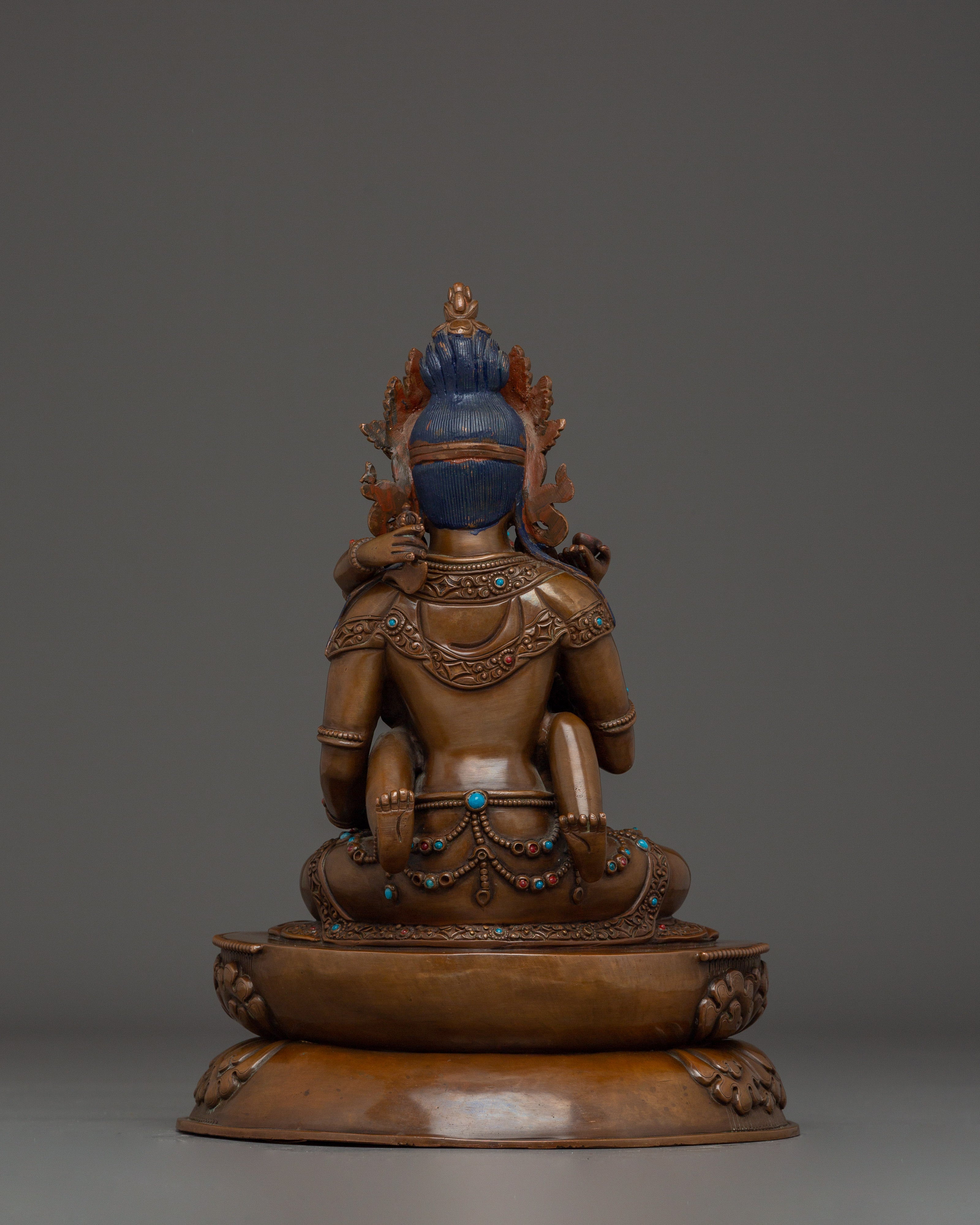 Copper Vajrasattva with Consort Statue | Spiritual Purification Deity