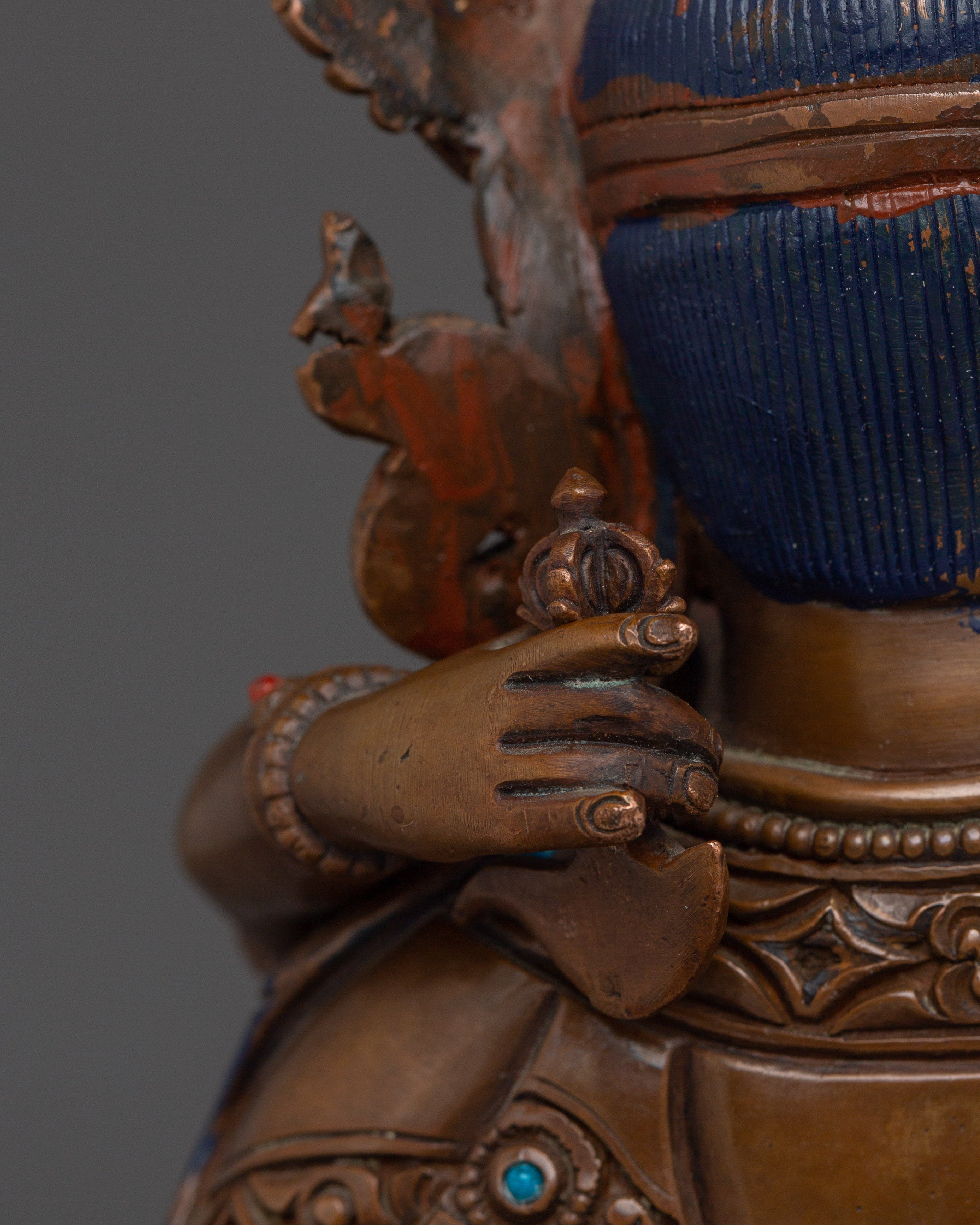 Copper Vajrasattva with Consort Statue | Spiritual Purification Deity