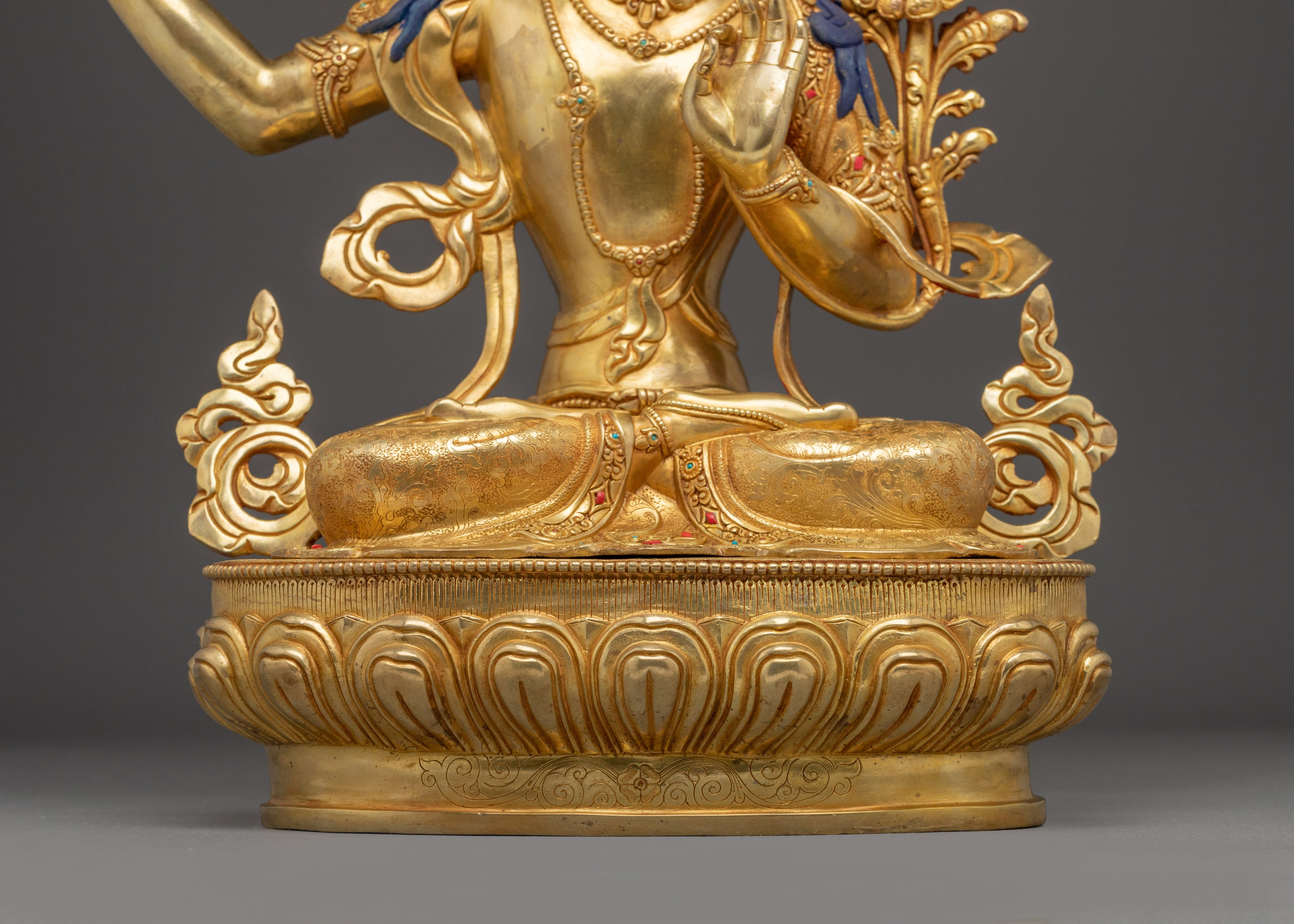 Manjushri, Sword of Wisdom Deity | Handcrafted Nepali Art