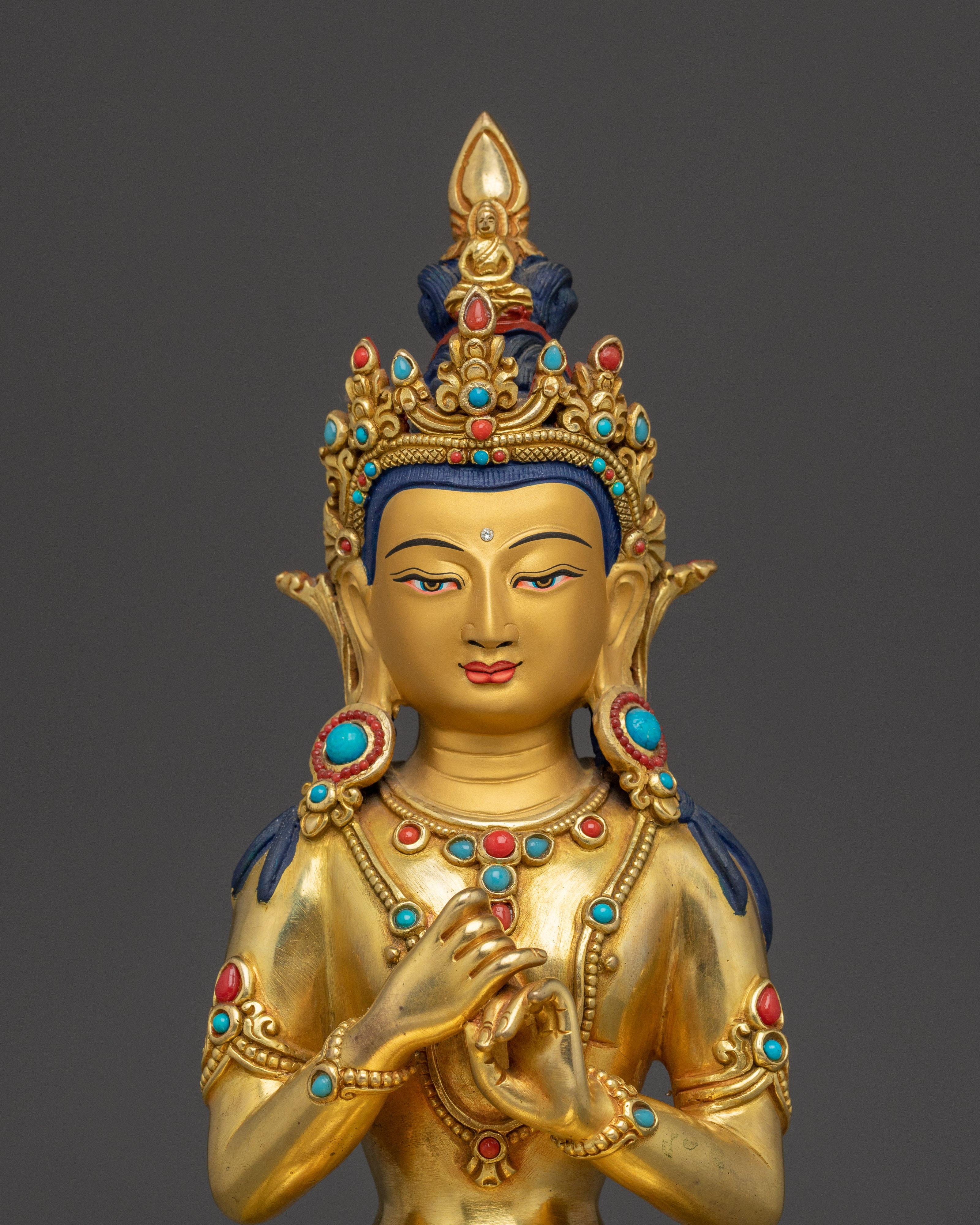 Sacred Vairochana Statue | Nepali Handcrafted Statue