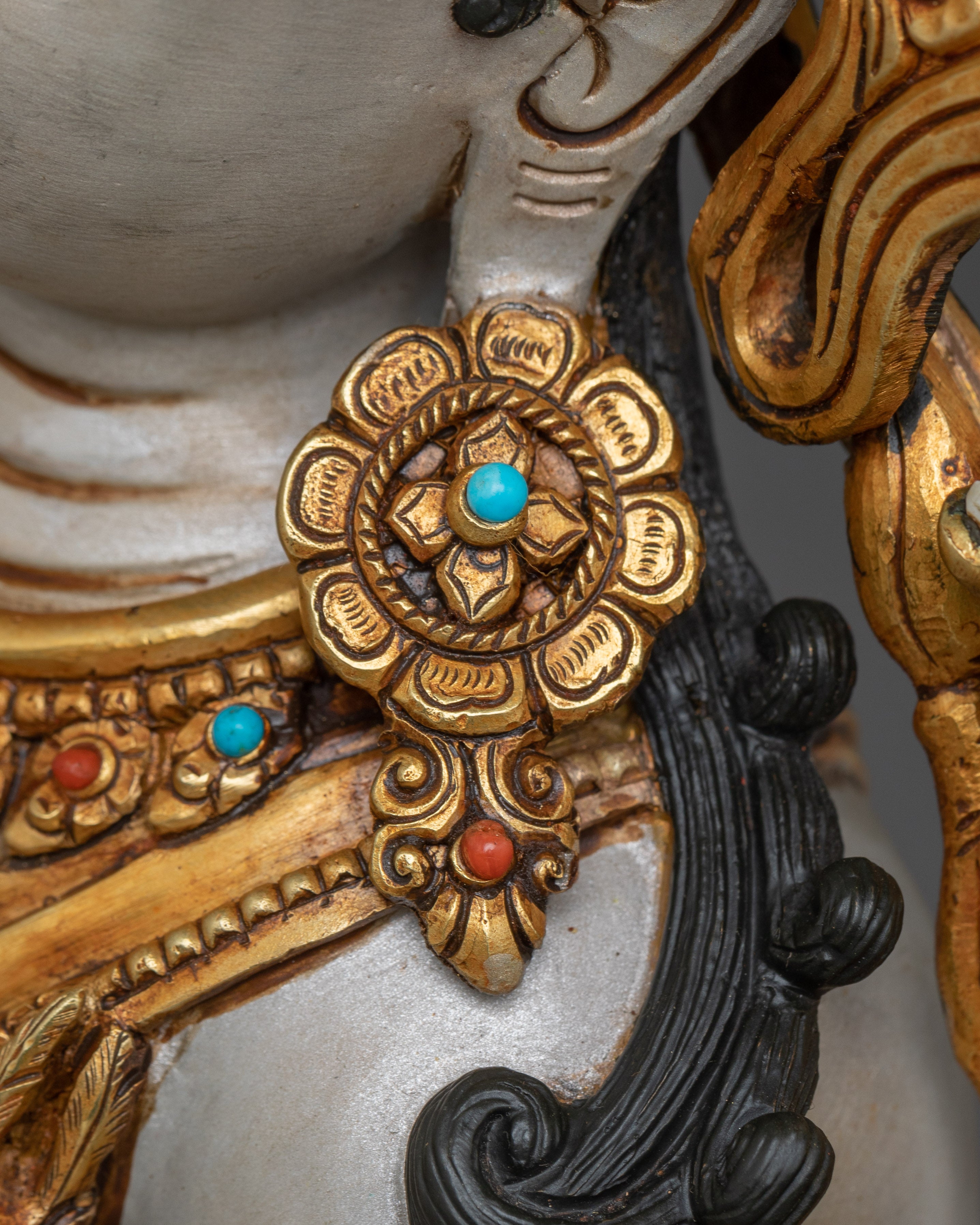 Chenrezig, Tibetan Deity of Mercy | Nepali Handcrafted Icon