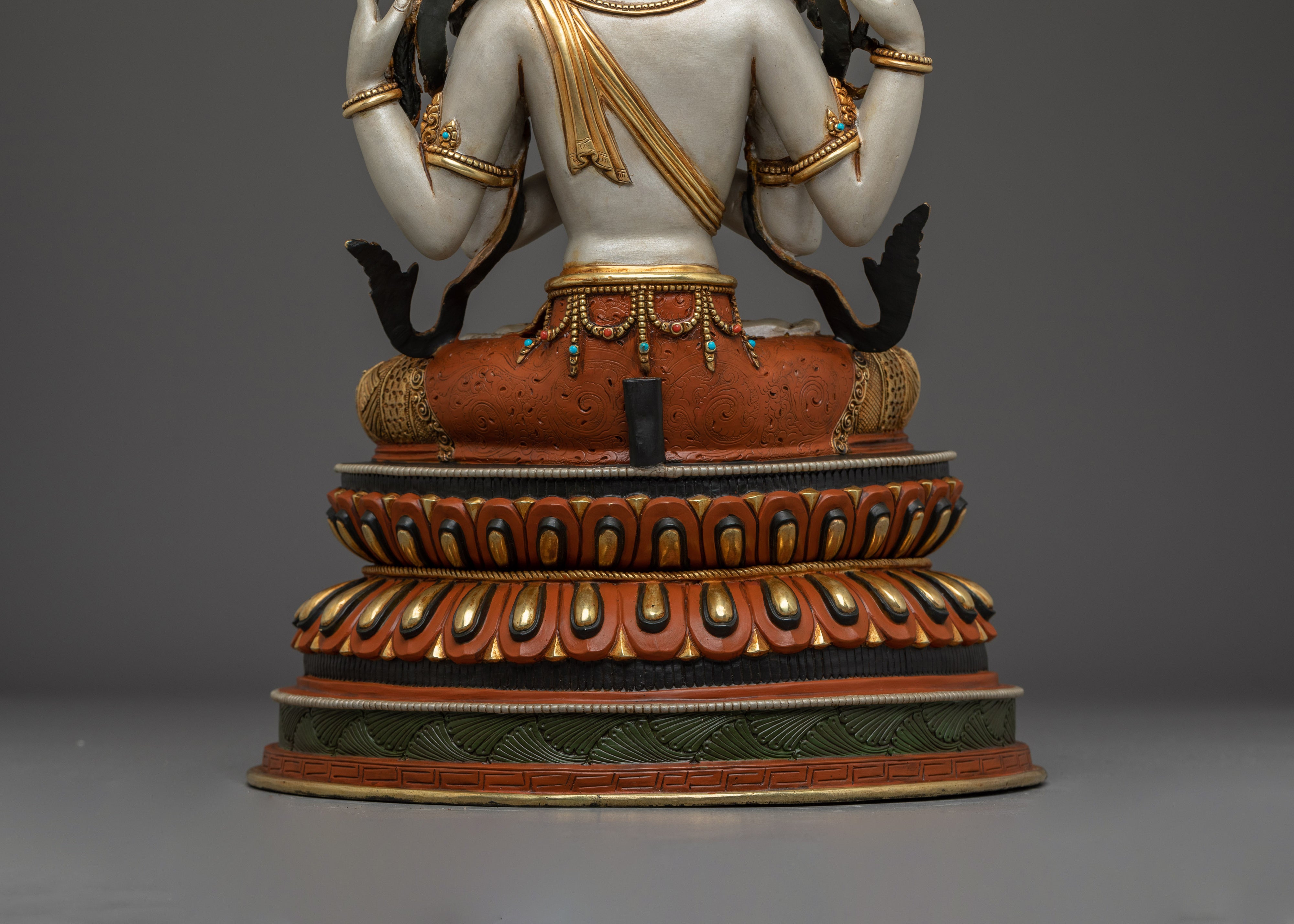 Chenrezig, Tibetan Deity of Mercy | Nepali Handcrafted Icon