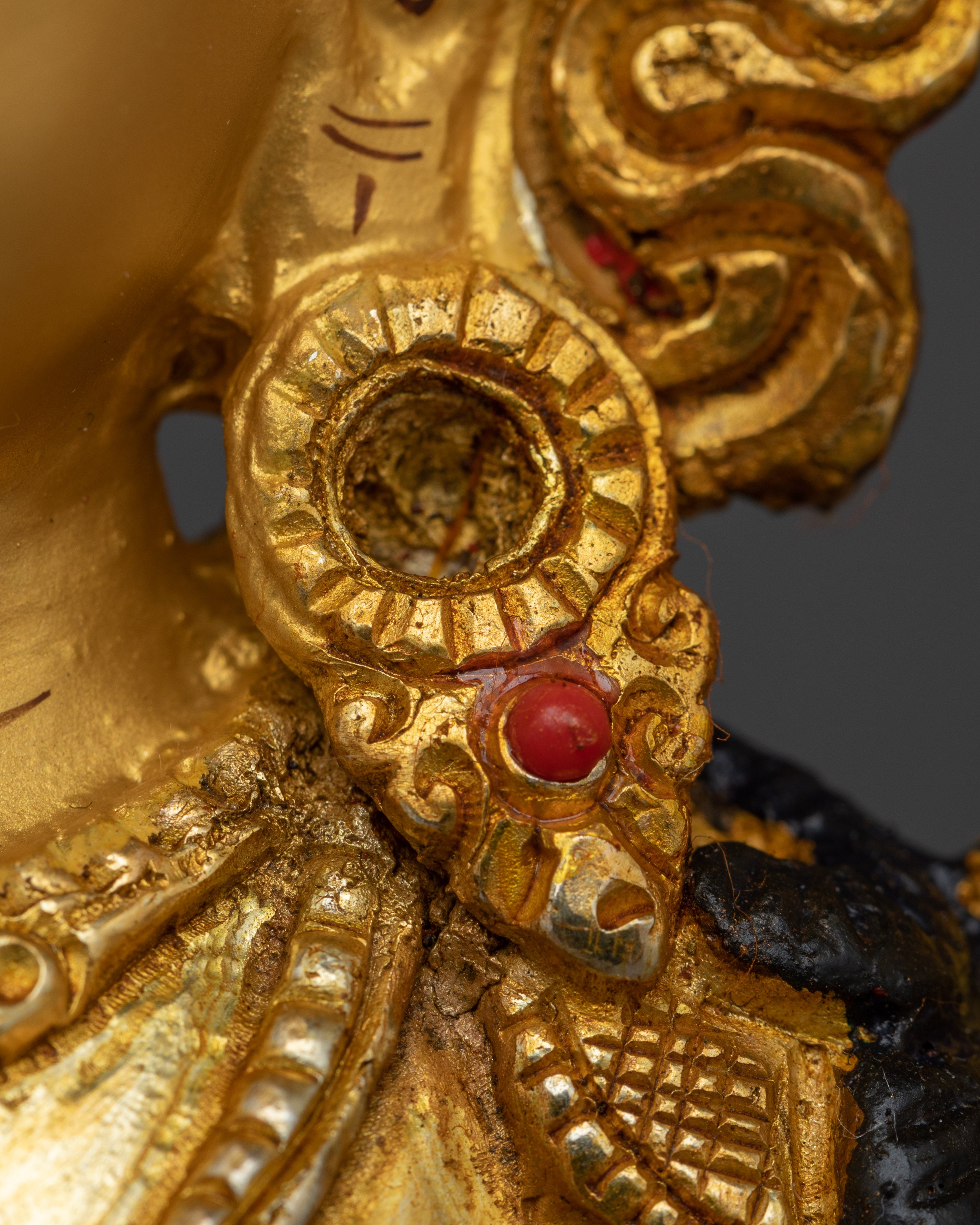 Green Tara, Swift Goddess of Compassion | Gold Gilded Statue